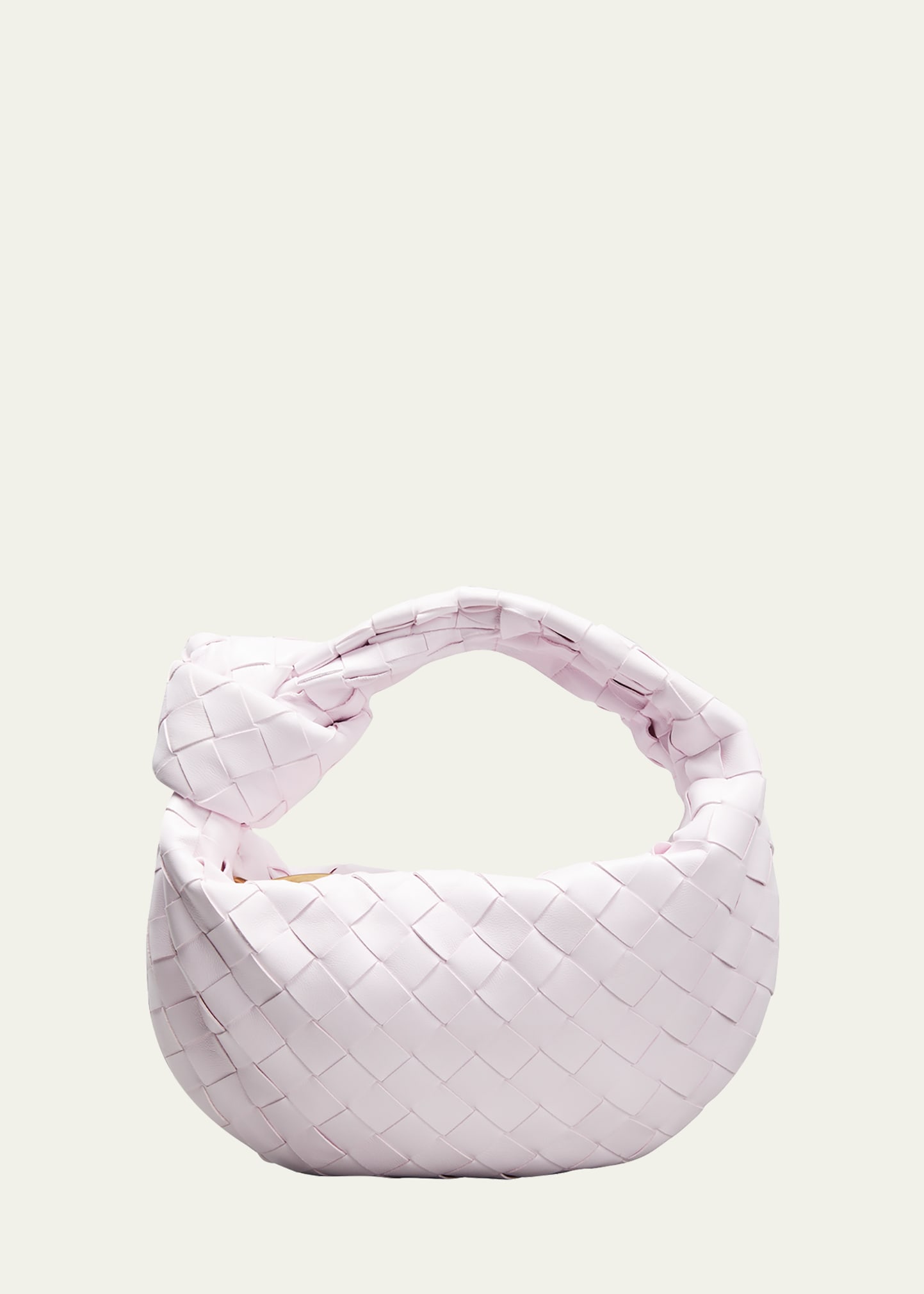 Bottega Veneta Jodie Mini Intrecciato Knot Hobo Bag In Bliss