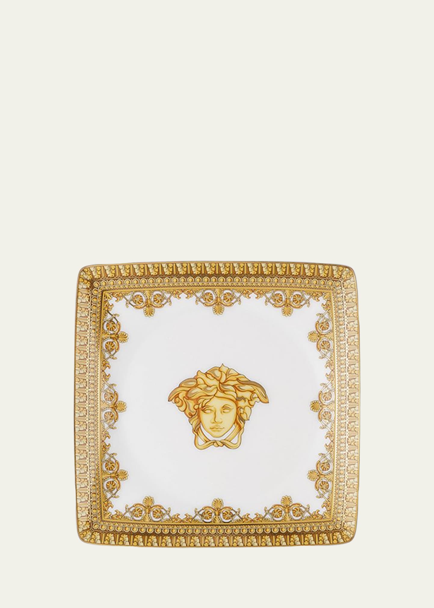 Shop Versace I Love Baroque Canape Dish In White