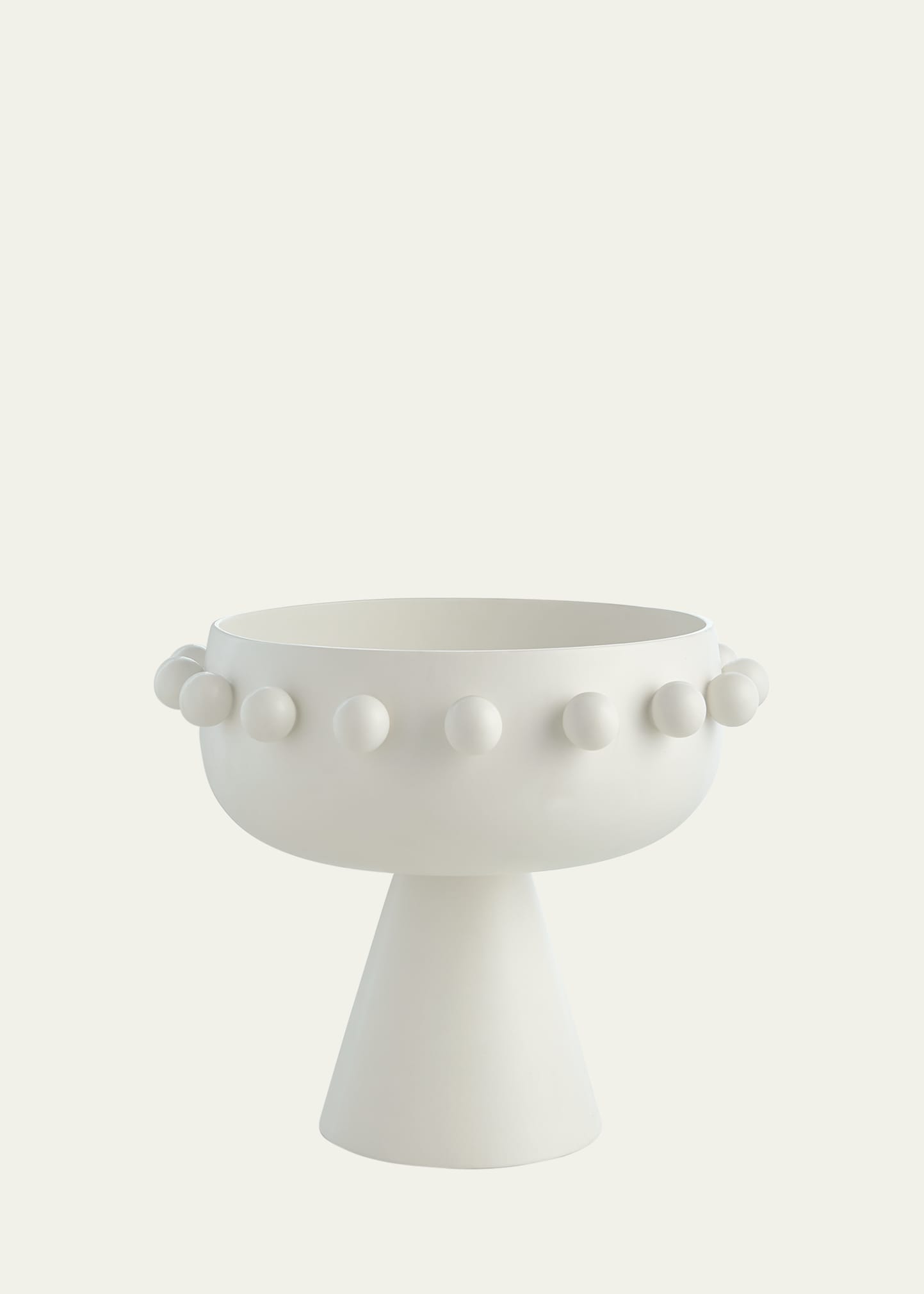Spheres Collection White Footed Bowl