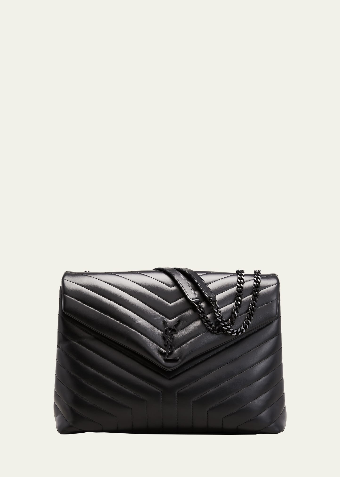 Loulou Large YSL Shoulder Bag in Quilted Leather