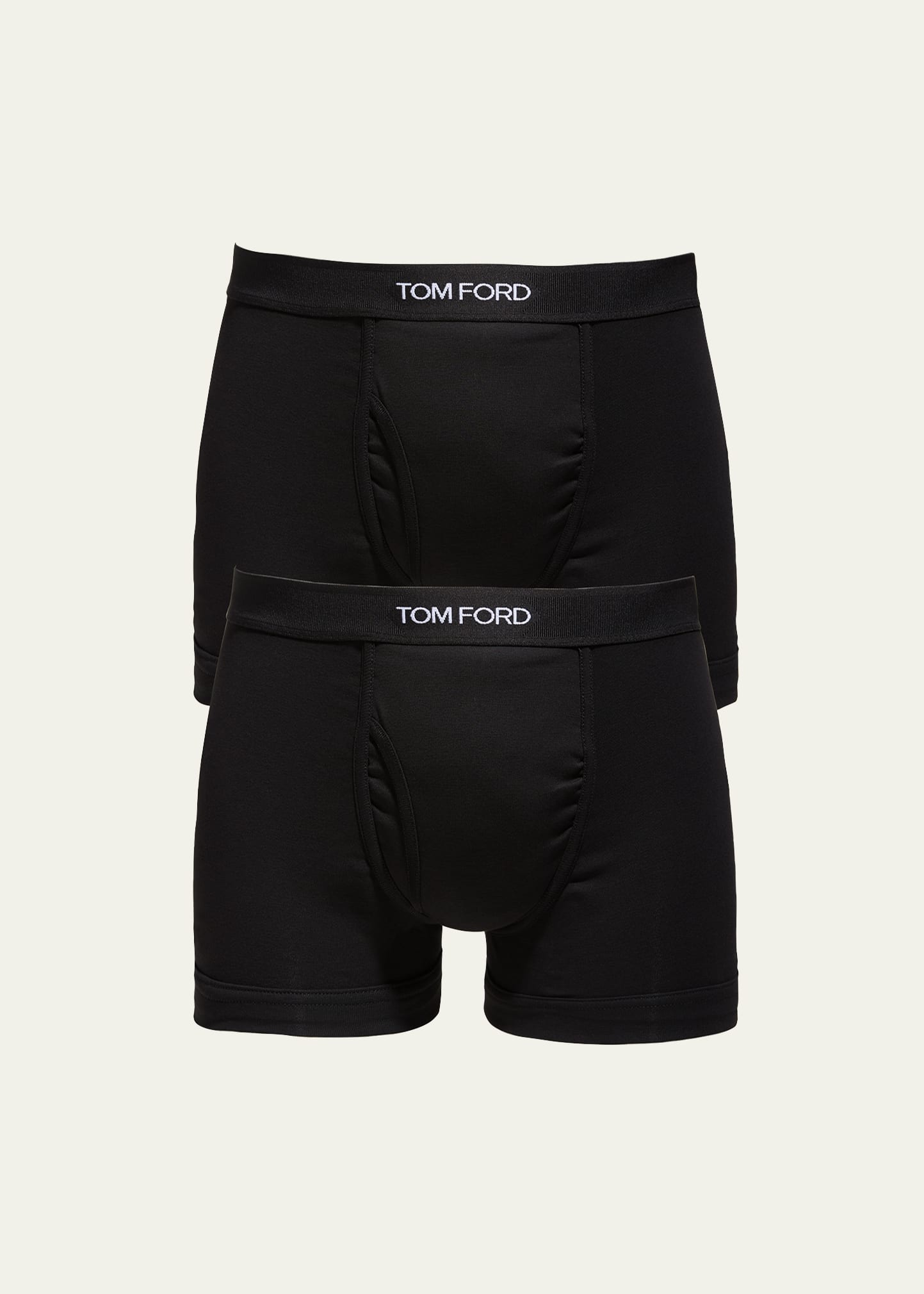 TOM FORD Men's 2-Pack Solid Jersey Boxer Briefs