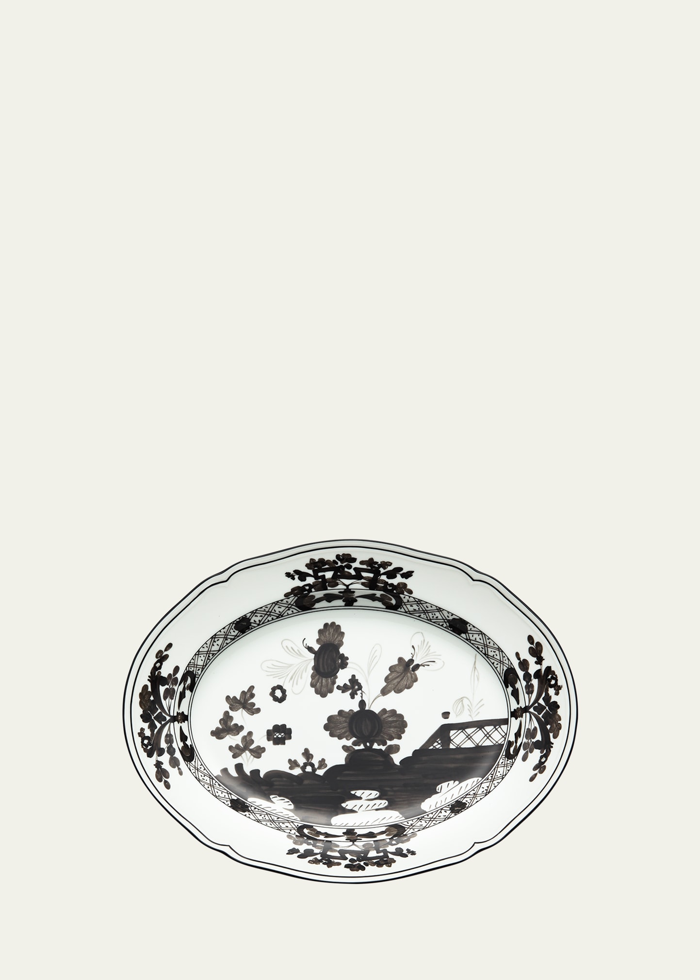 Ginori 1735 Oriente Italiano Oval Platter, Albus