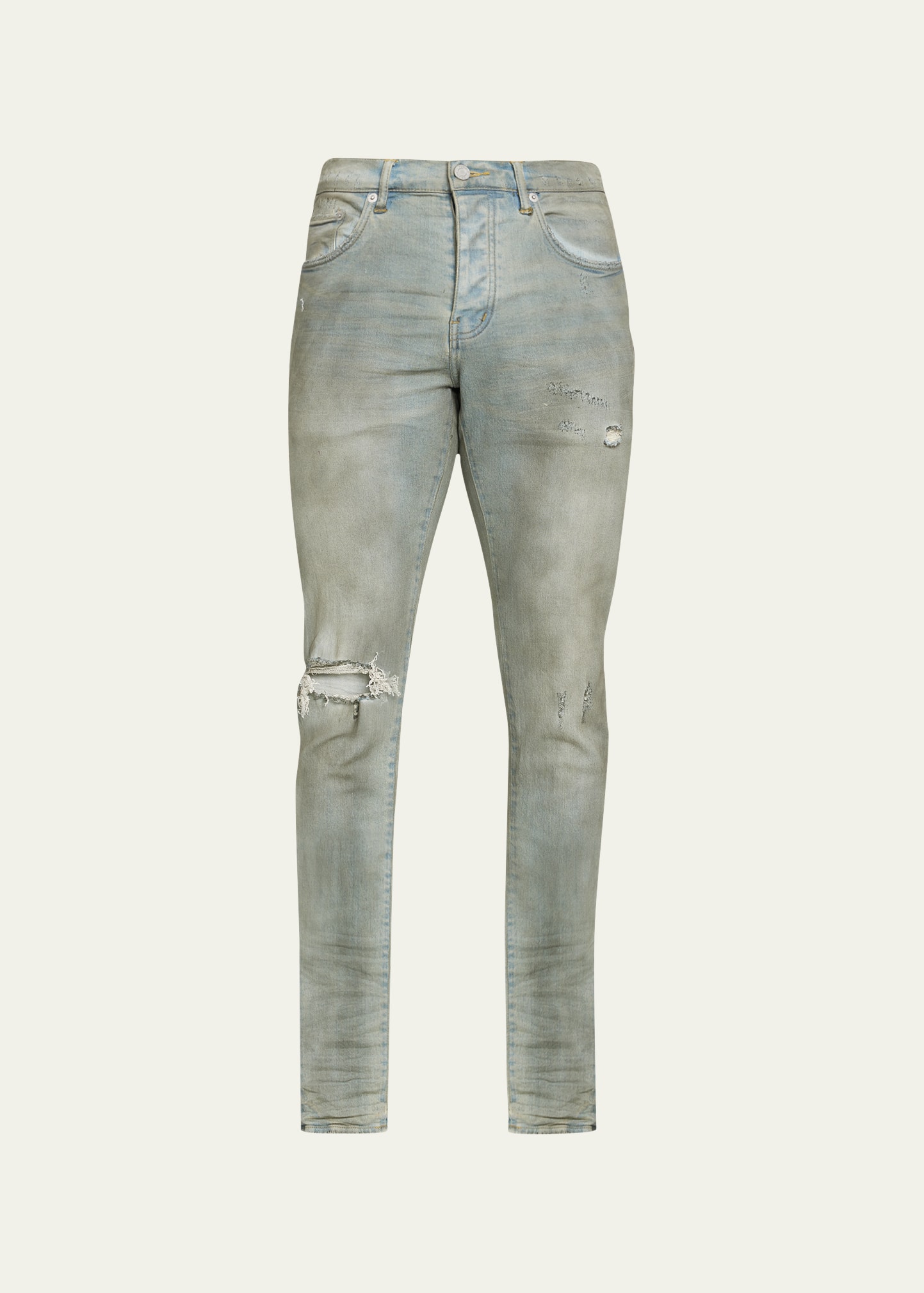 Skinny Fit Jeans in Light Dirty Wax