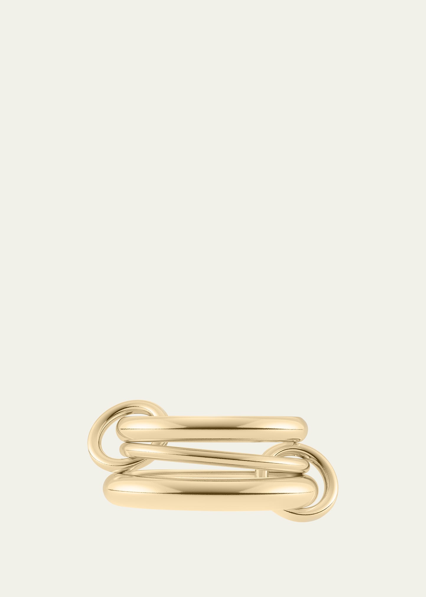 Spinelli Kilcollin Men's Amaryllis Link Stacked Ring In Gold