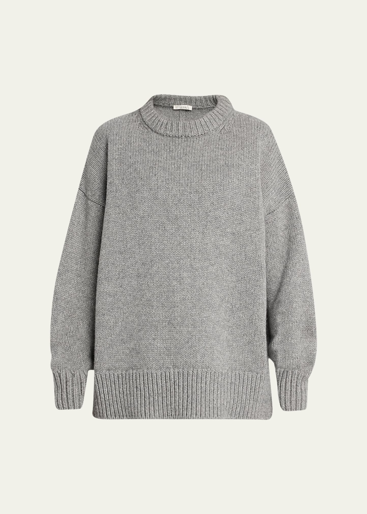 Shop The Row Ophelia Wool-cashmere Sweater In Sand
