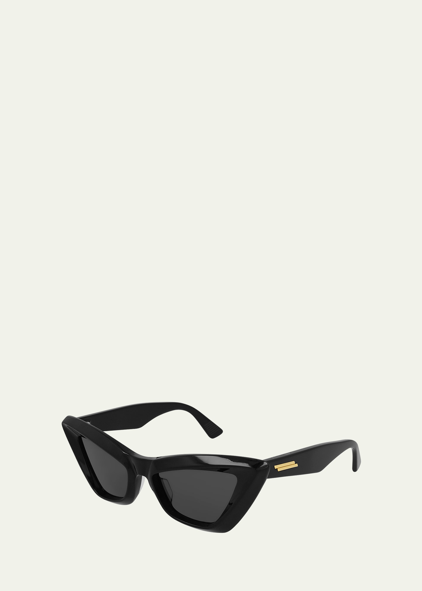 Bottega Veneta Dramatic Acetate Cat-eye Sunglasses In Black