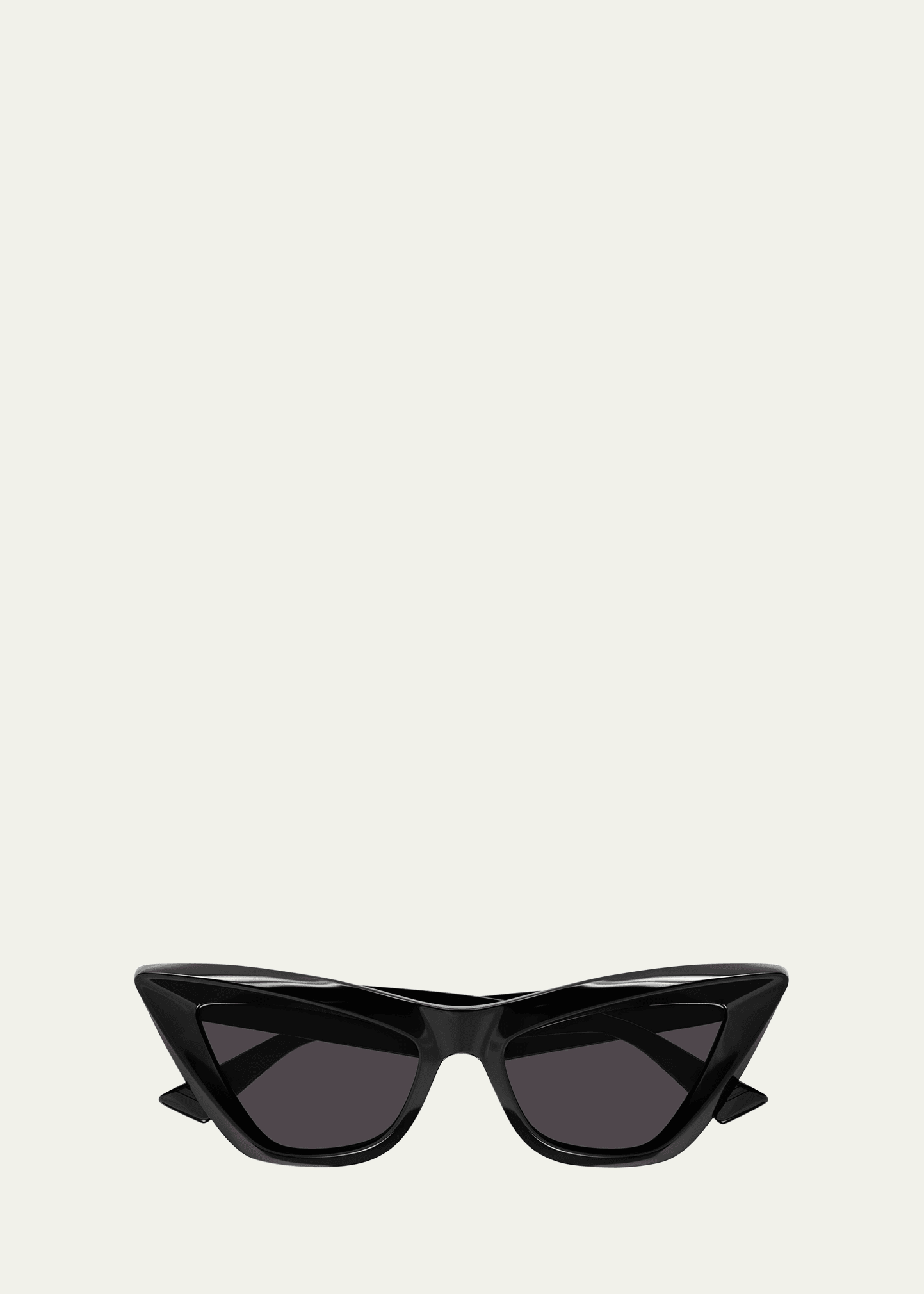 Bottega Veneta Dramatic Acetate Cat-eye Sunglasses In Black