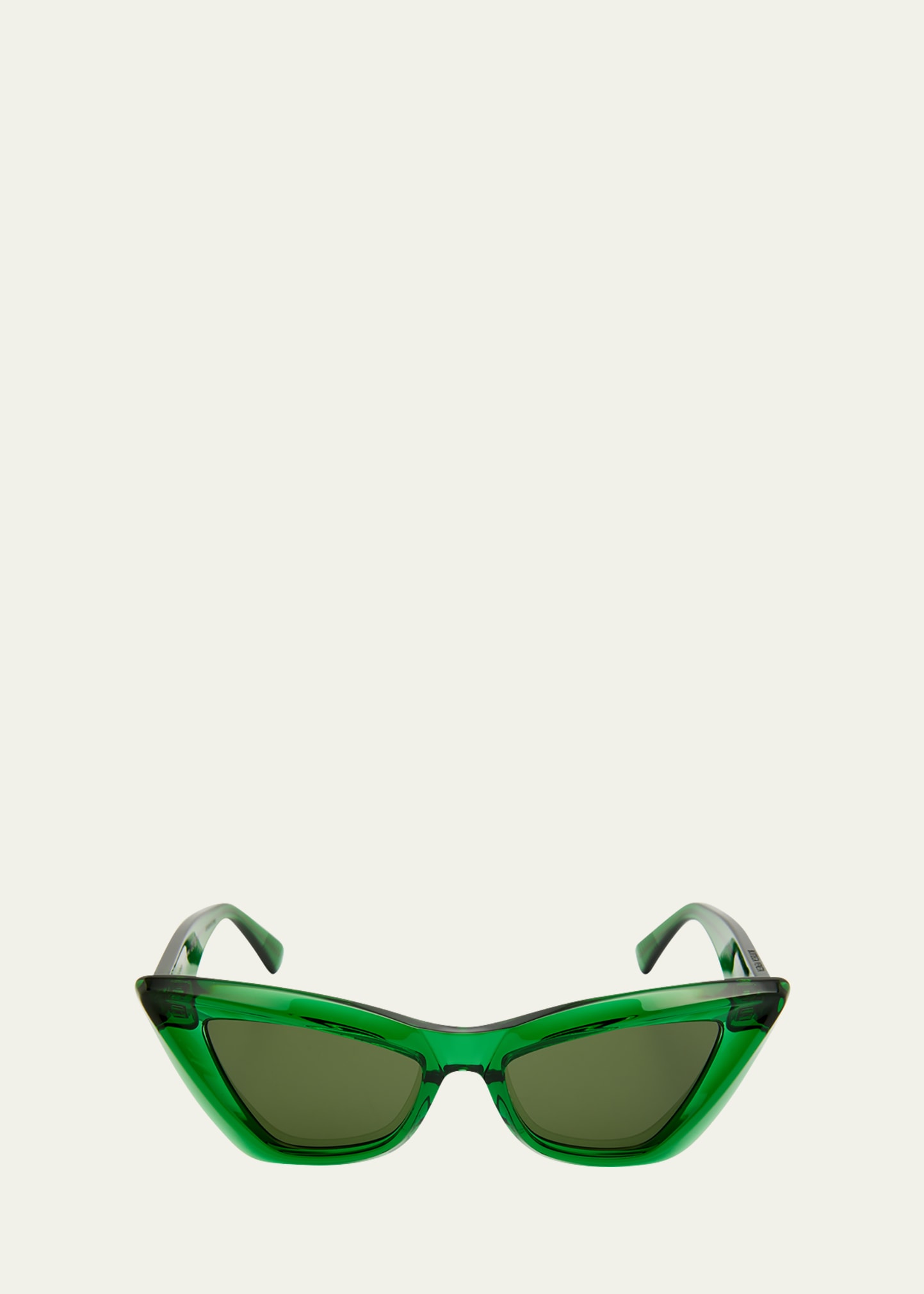 Bottega Veneta Dramatic Acetate Cat-eye Sunglasses In 010 Shiny Tr