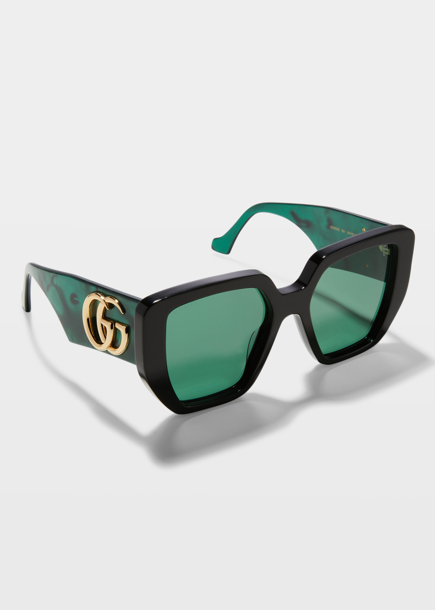 Gucci Oversized Square Acetate Sunglasses In 003 Black