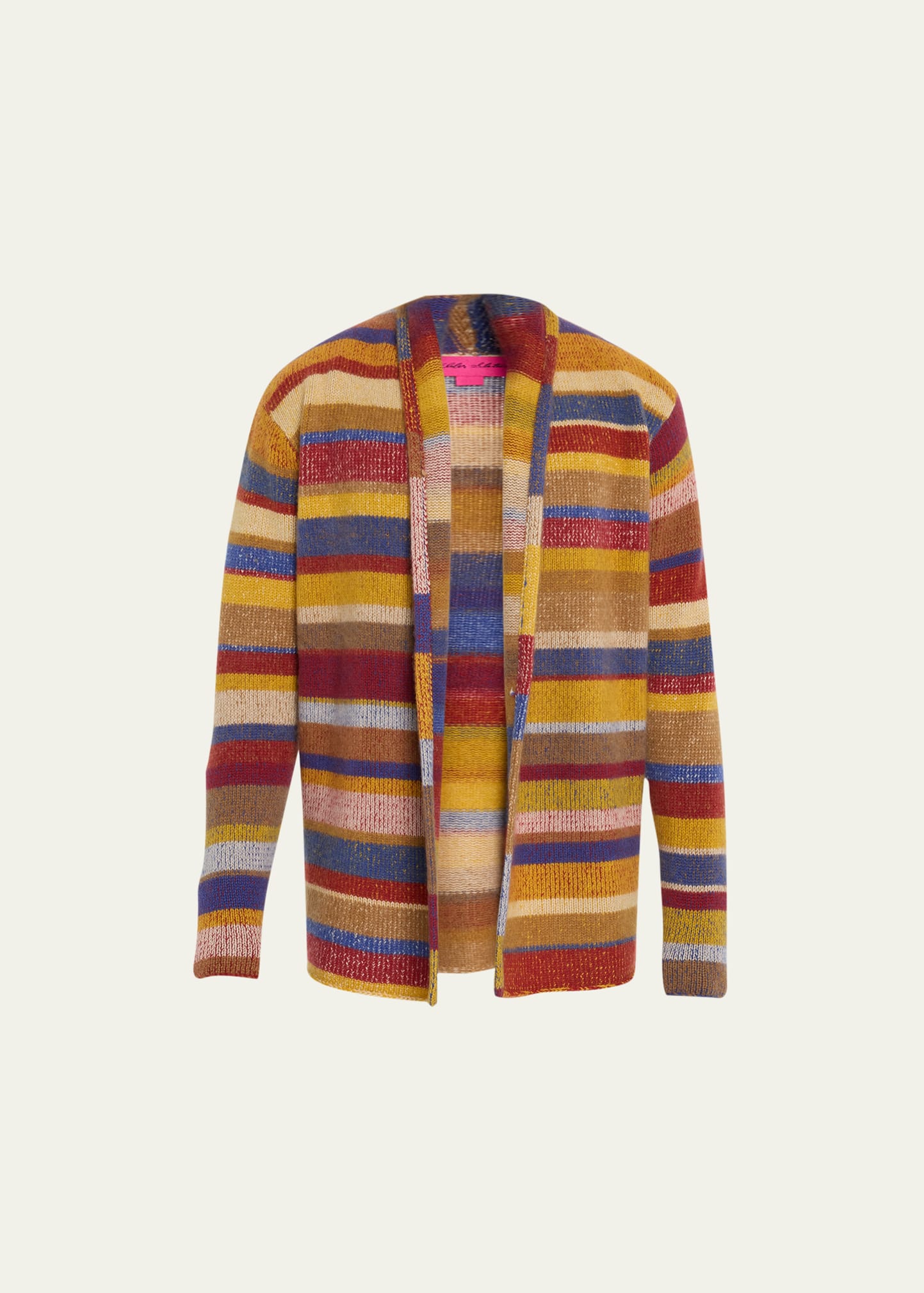 Men's Cashmere Mix Stripe Smoking Jacket