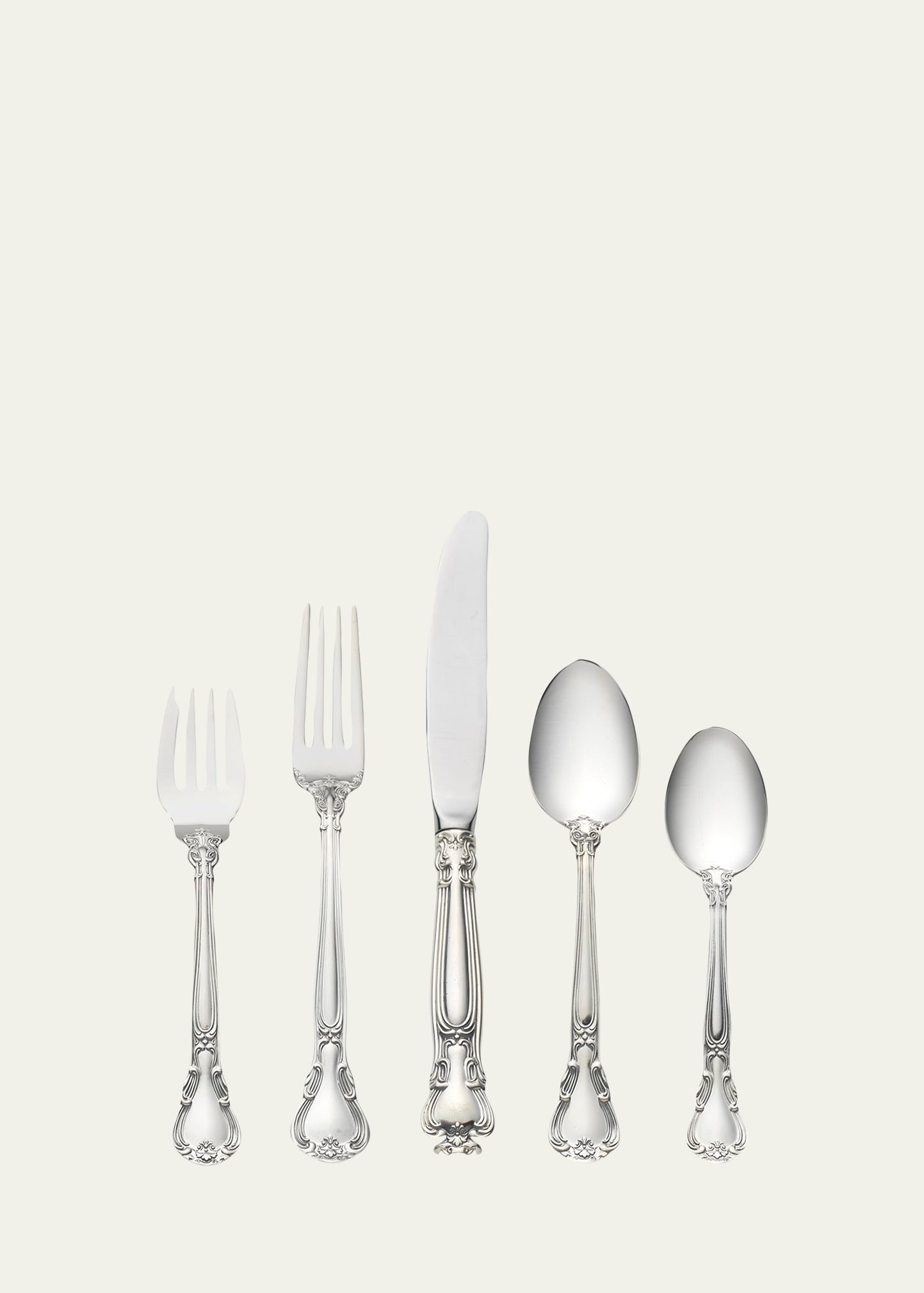 Chantilly 5-Piece Flatware Setting with Place Spoon