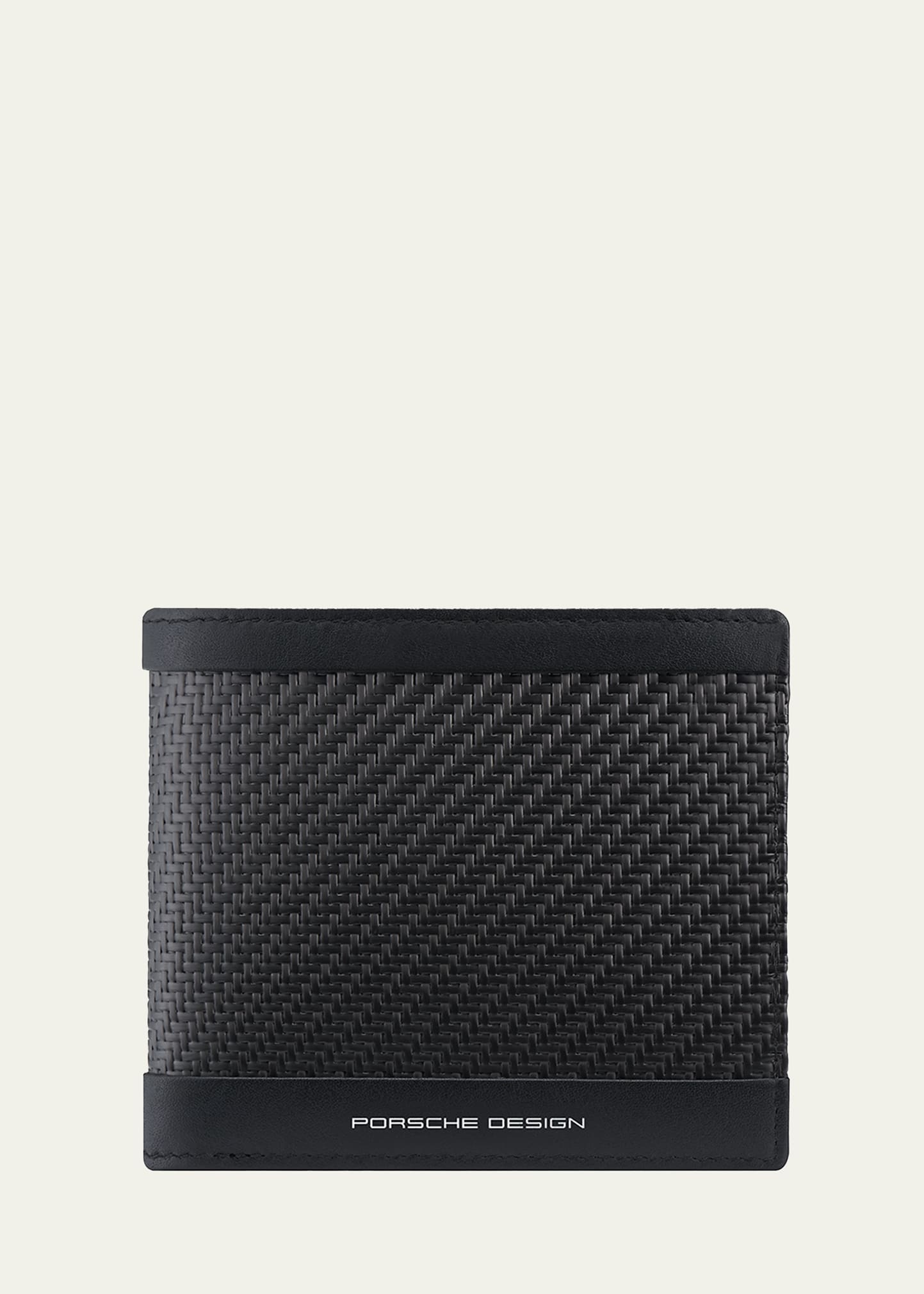 Shop Porsche Design Men's 10-card Carbon Fiber Wallet In Black