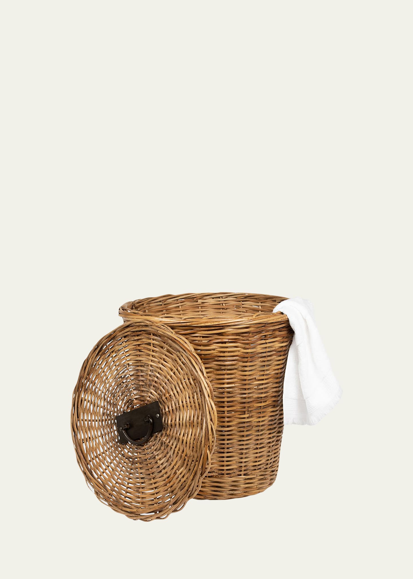 Shop Pigeon & Poodle Lamia Laundry Hamper In Natural