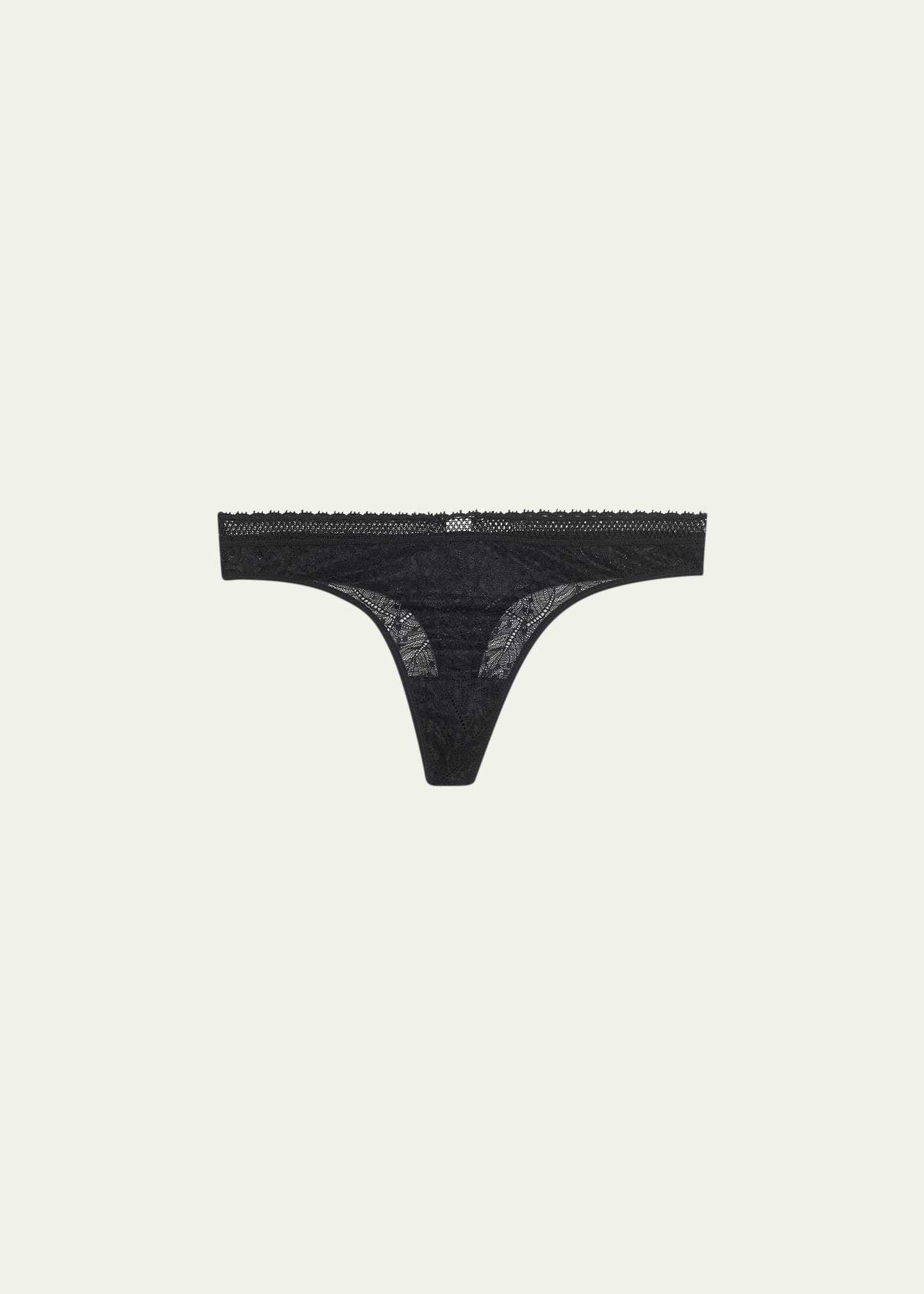 Simone Perele Comete Lace Tanga Briefs In Black