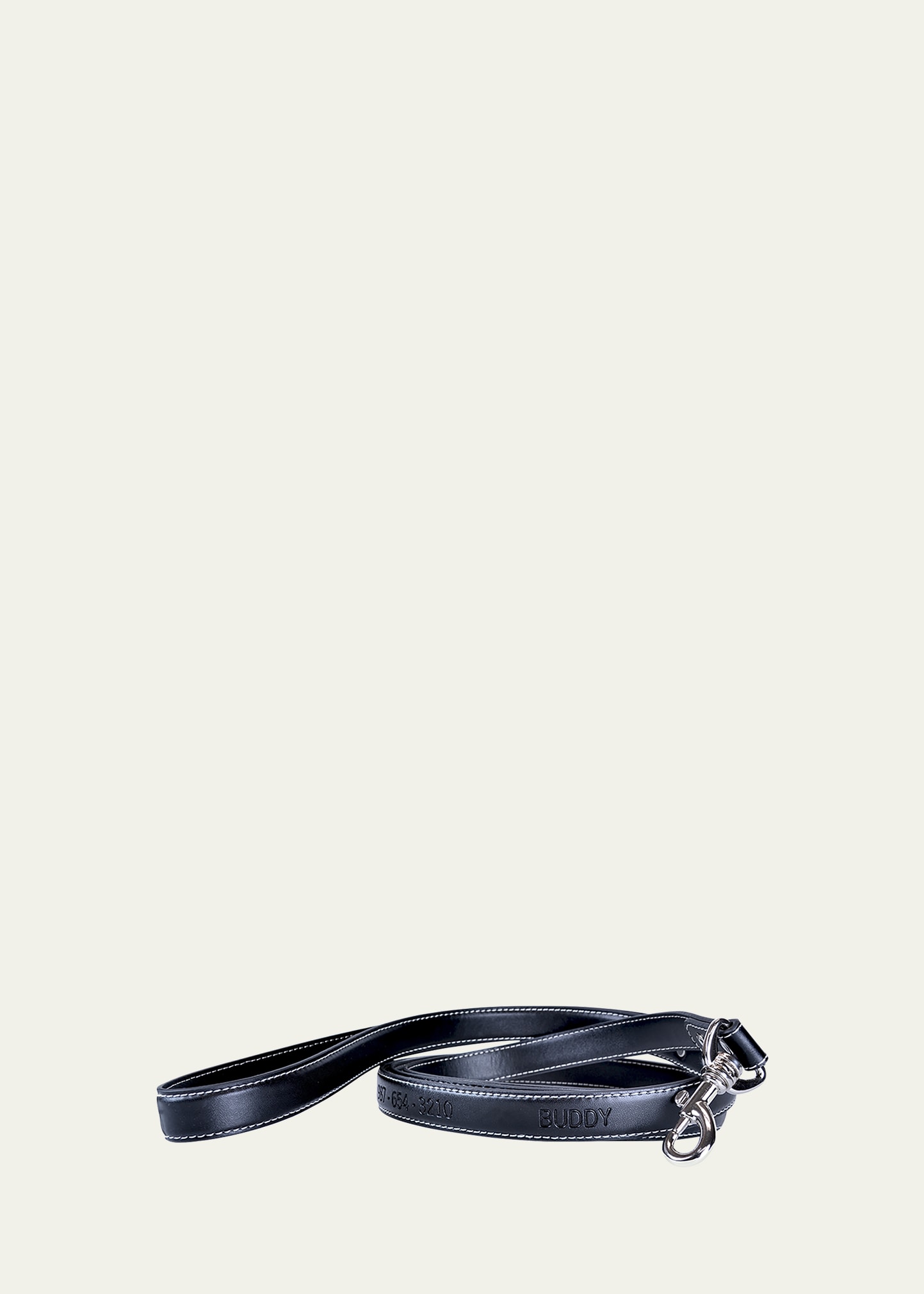 Royce New York Luxe 6' Dog Leash In Black