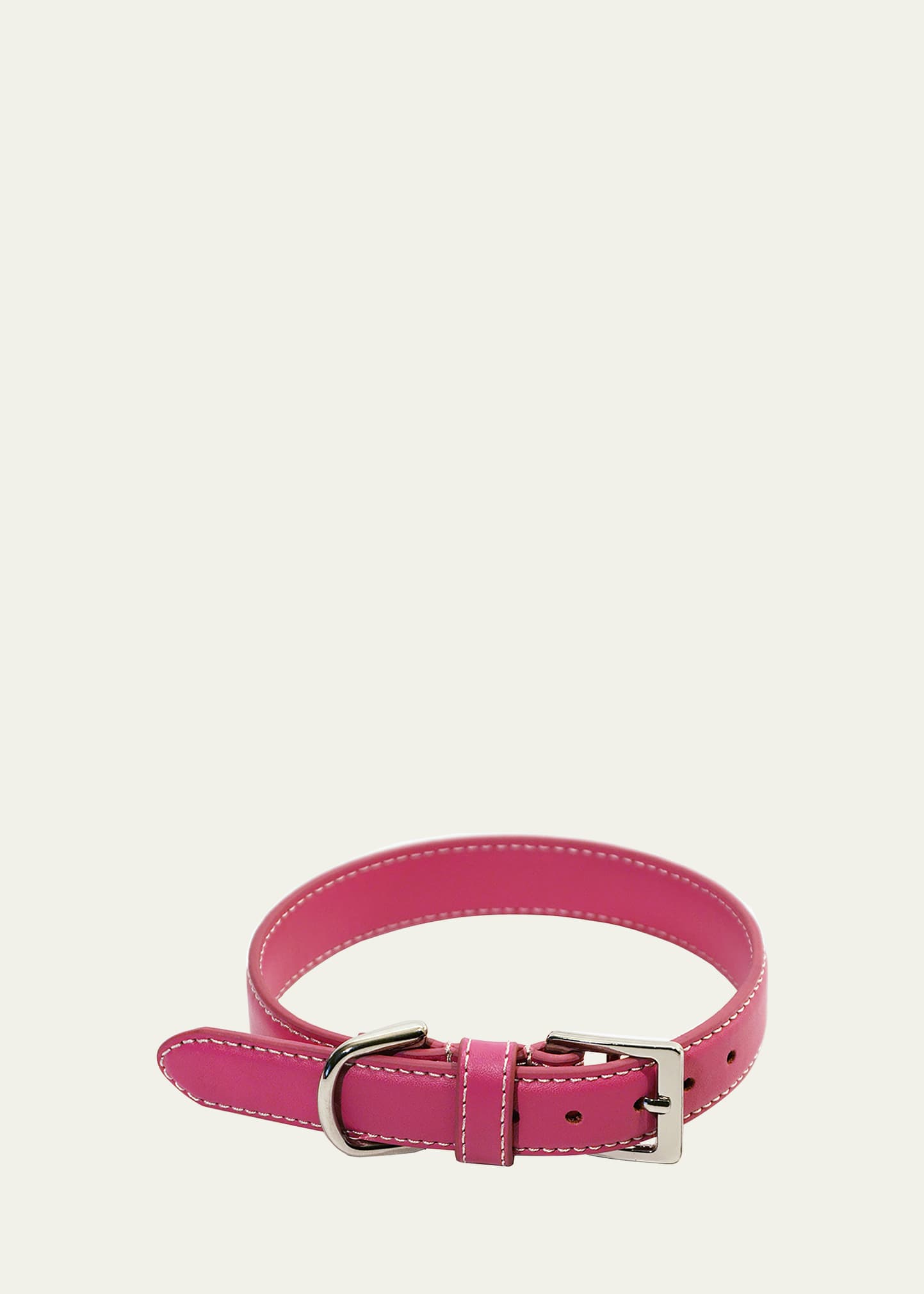 Royce New York Small Luxe Dog Collar In Bright Pink