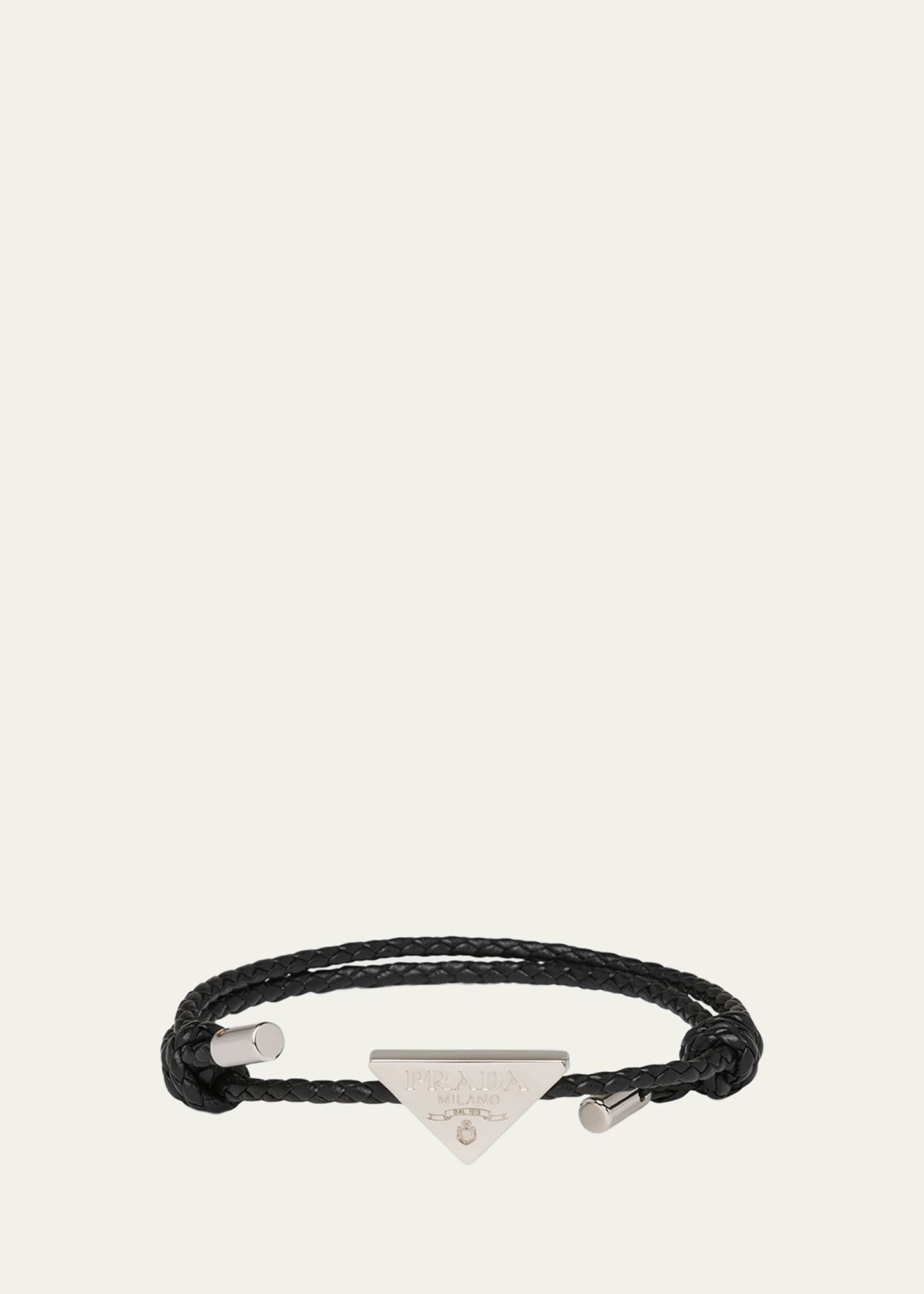 Prada Men's Elasticized Nylon Bracelet