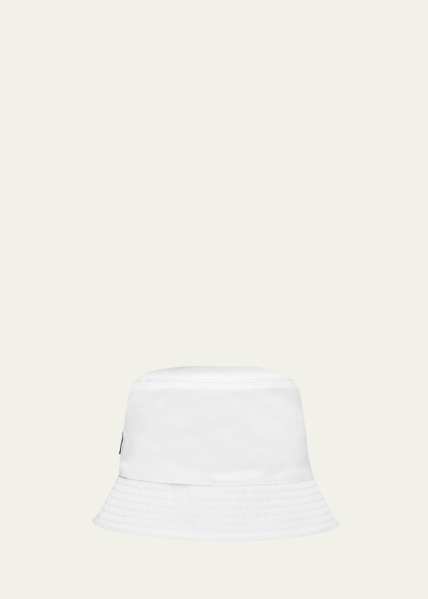 Prada Re-nylon Bucket Hat In White