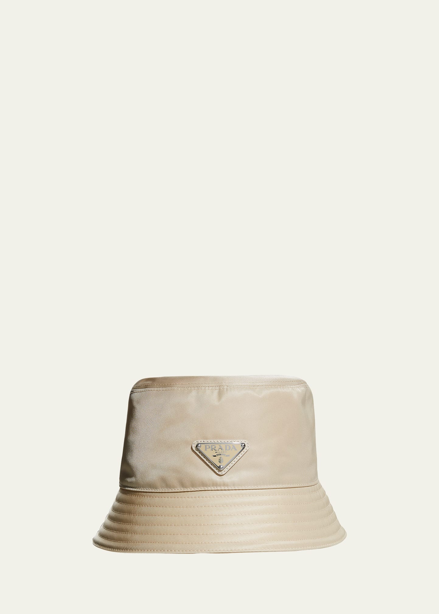 logo-embellished sequined bucket hat, Prada