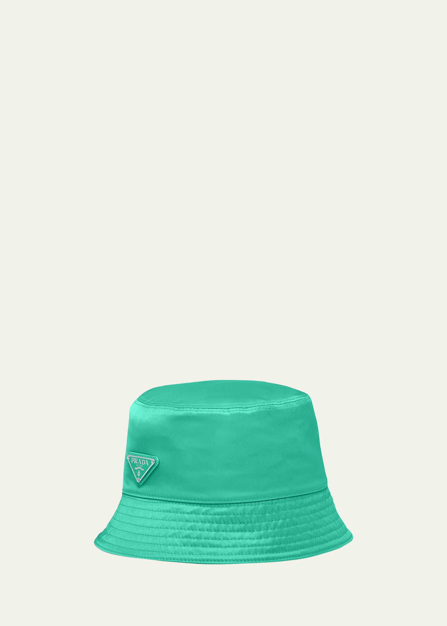Prada Recycled Nylon Bucket Hat In F0223 Menta
