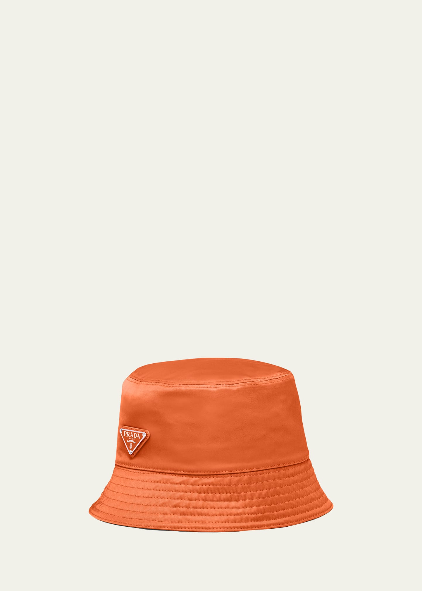 Prada Recycled Nylon Bucket Hat In Orange ModeSens