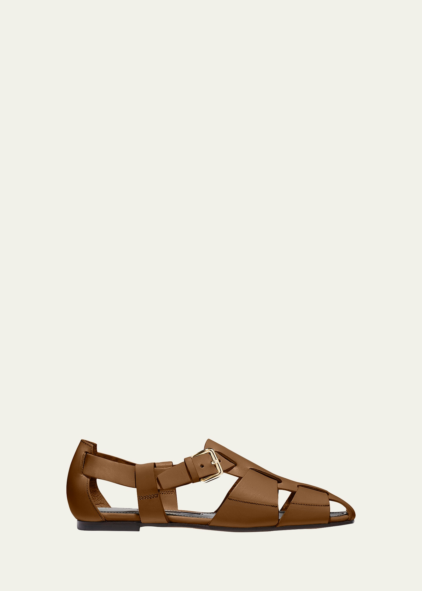 Emme Parsons Ernest Woven Leather Sandals In Espresso