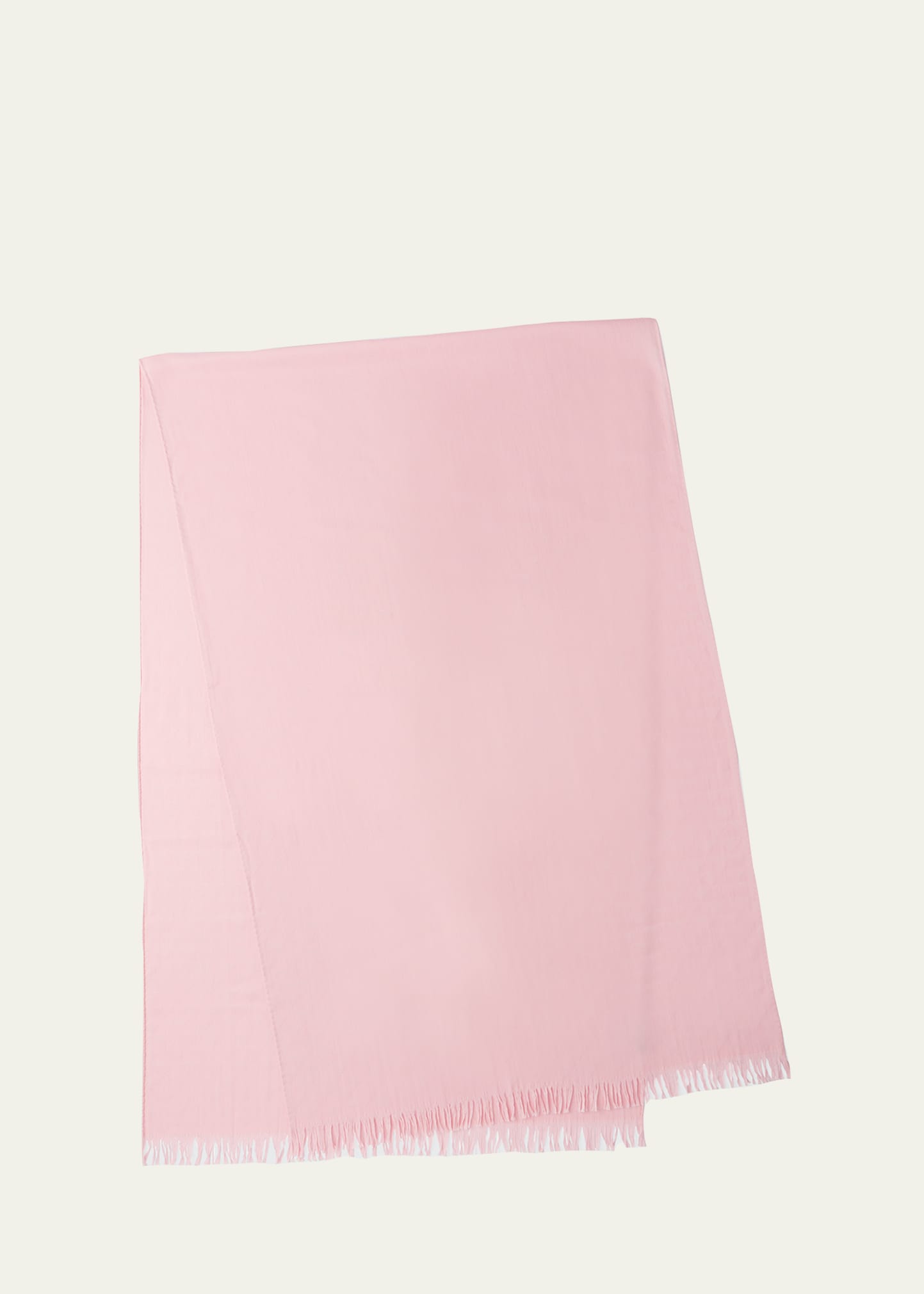 Prada Jacquard Triangle Logo Cashmere Degrade Scarf In White