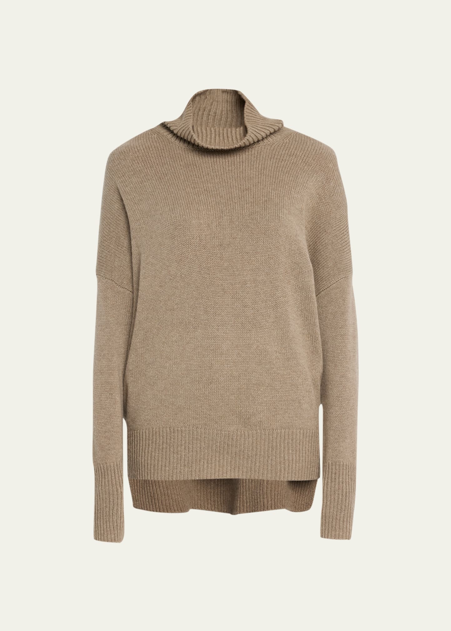 Lisa Yang Heidi Cashmere Turtleneck Sweater In Mole