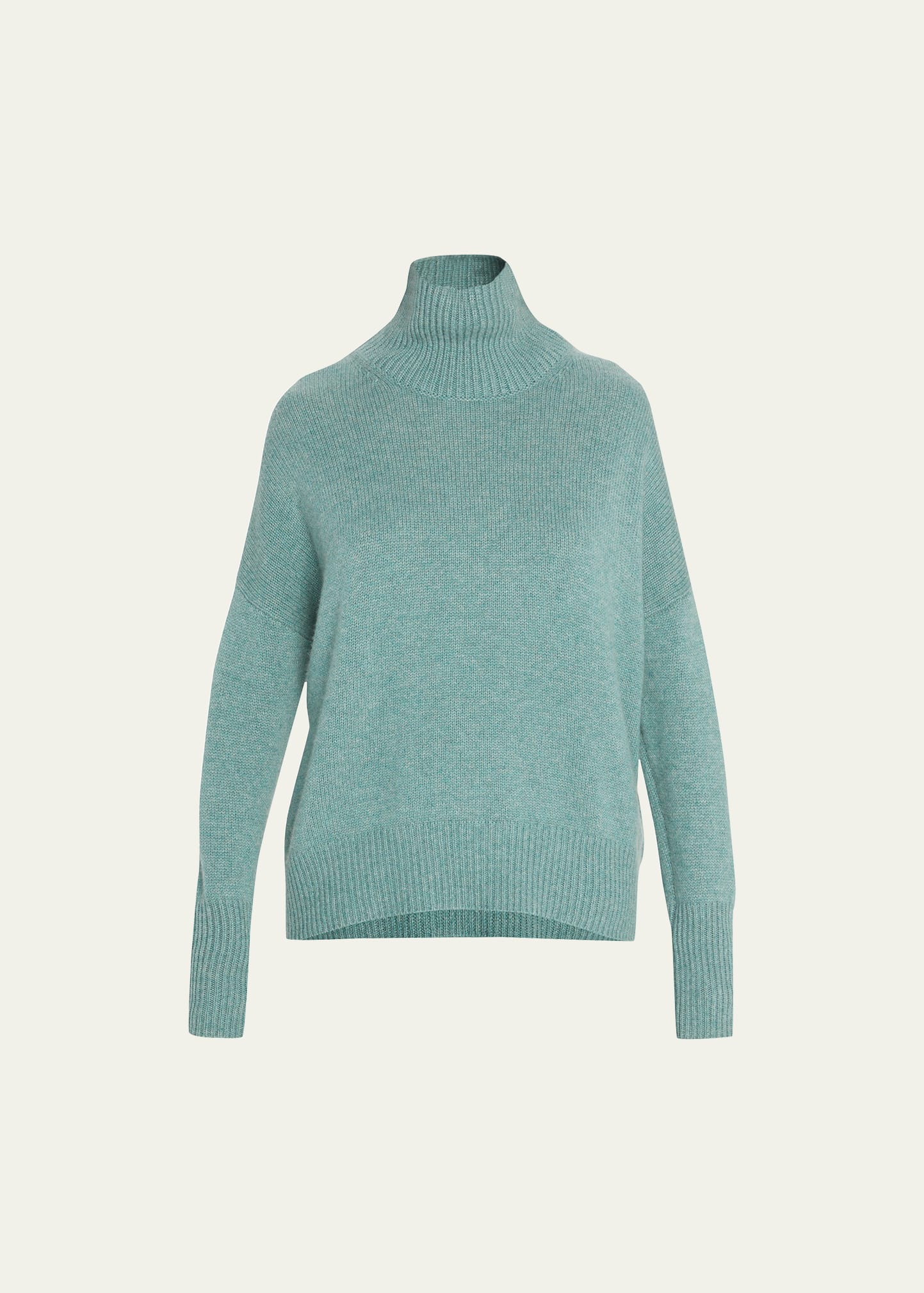 Lisa Yang Heidi Cashmere Turtleneck Sweater In Jade
