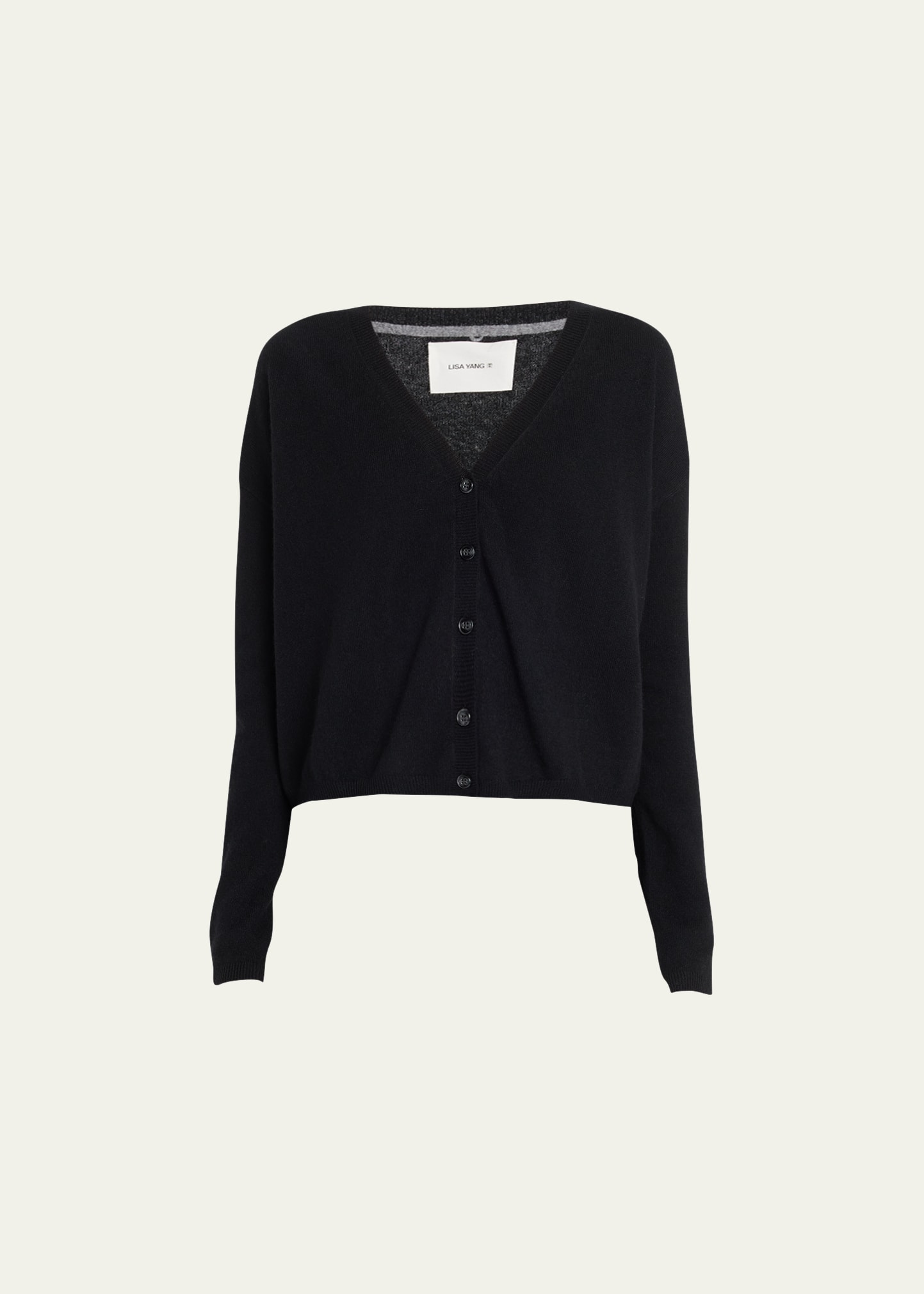 Lisa Yang Black Abby Cardigan In Black