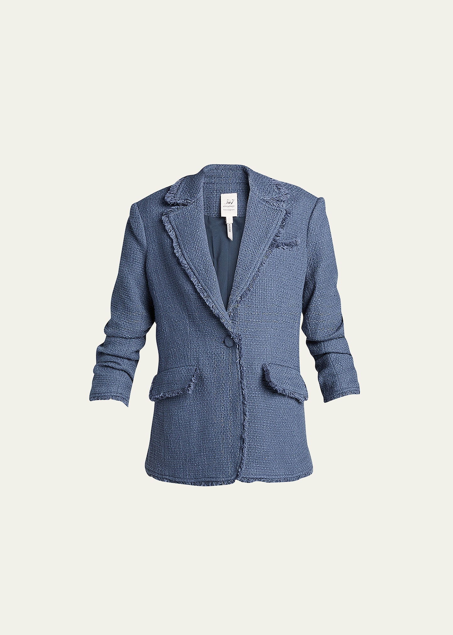 Shop Cinq À Sept Khloe Boucle Blazer In Shadow