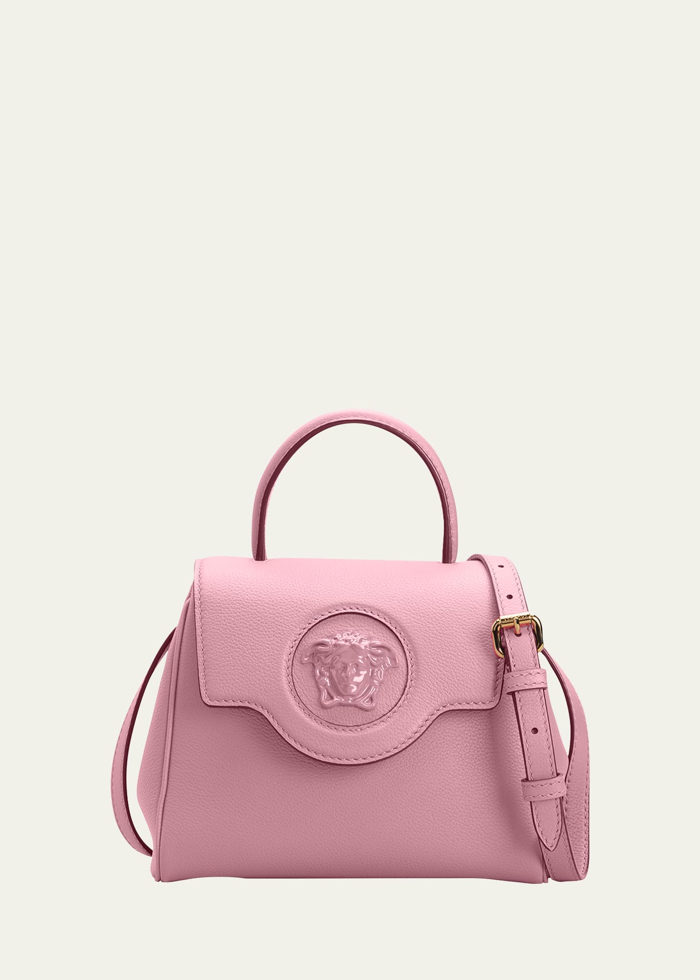 Versace La Medusa Handbag In Baby Pink