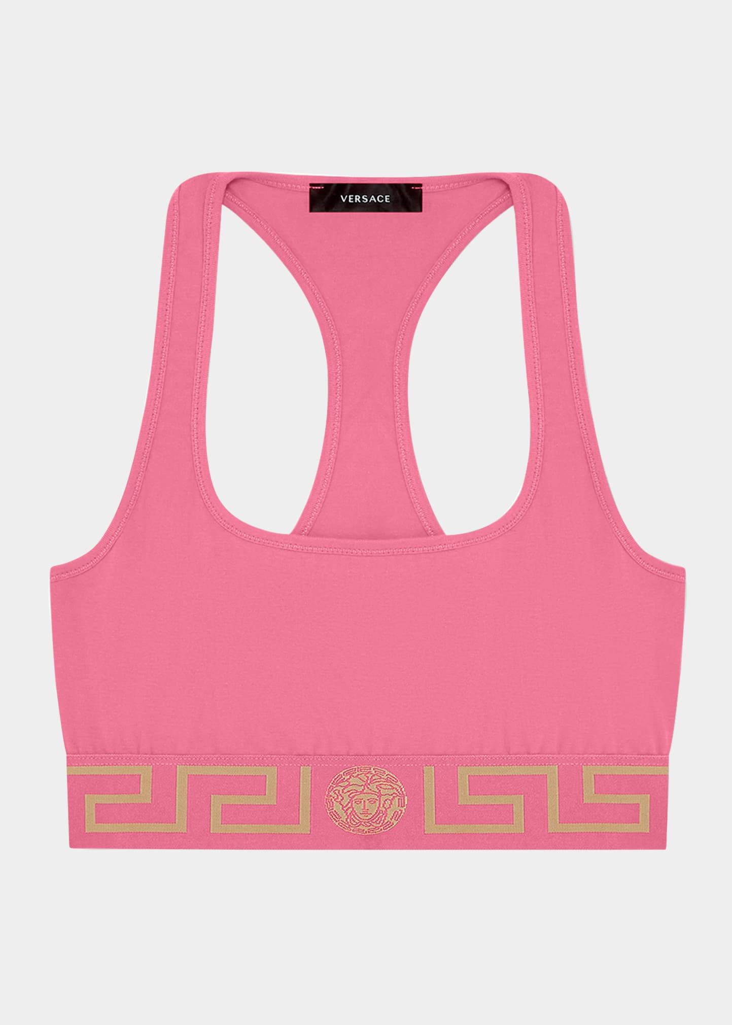 Versace Greca-underband Racerback Bralette - Farfetch