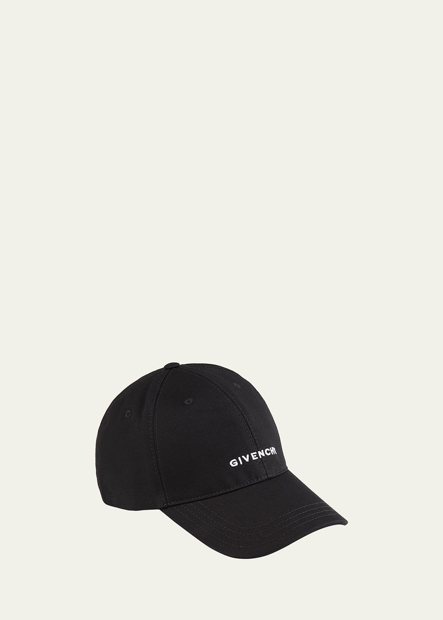Givenchy Men's Embroidered-logo Baseball Cap In Black