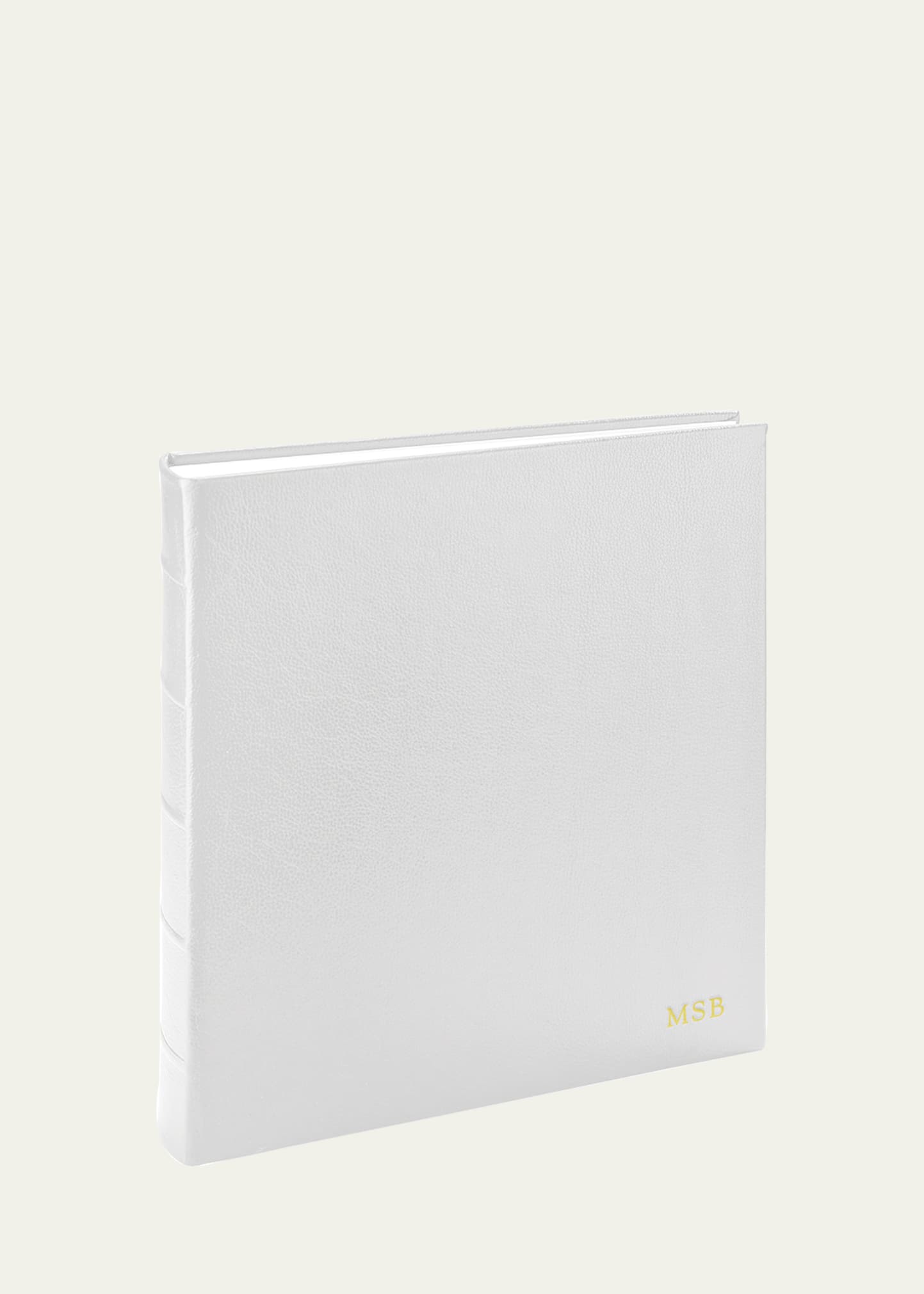 Graphic Image Large Bound Photo Album In White