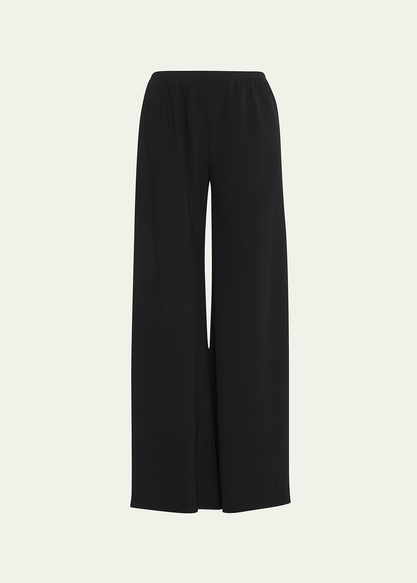 The Row Gala Wide-leg Crepe Pants In Navy