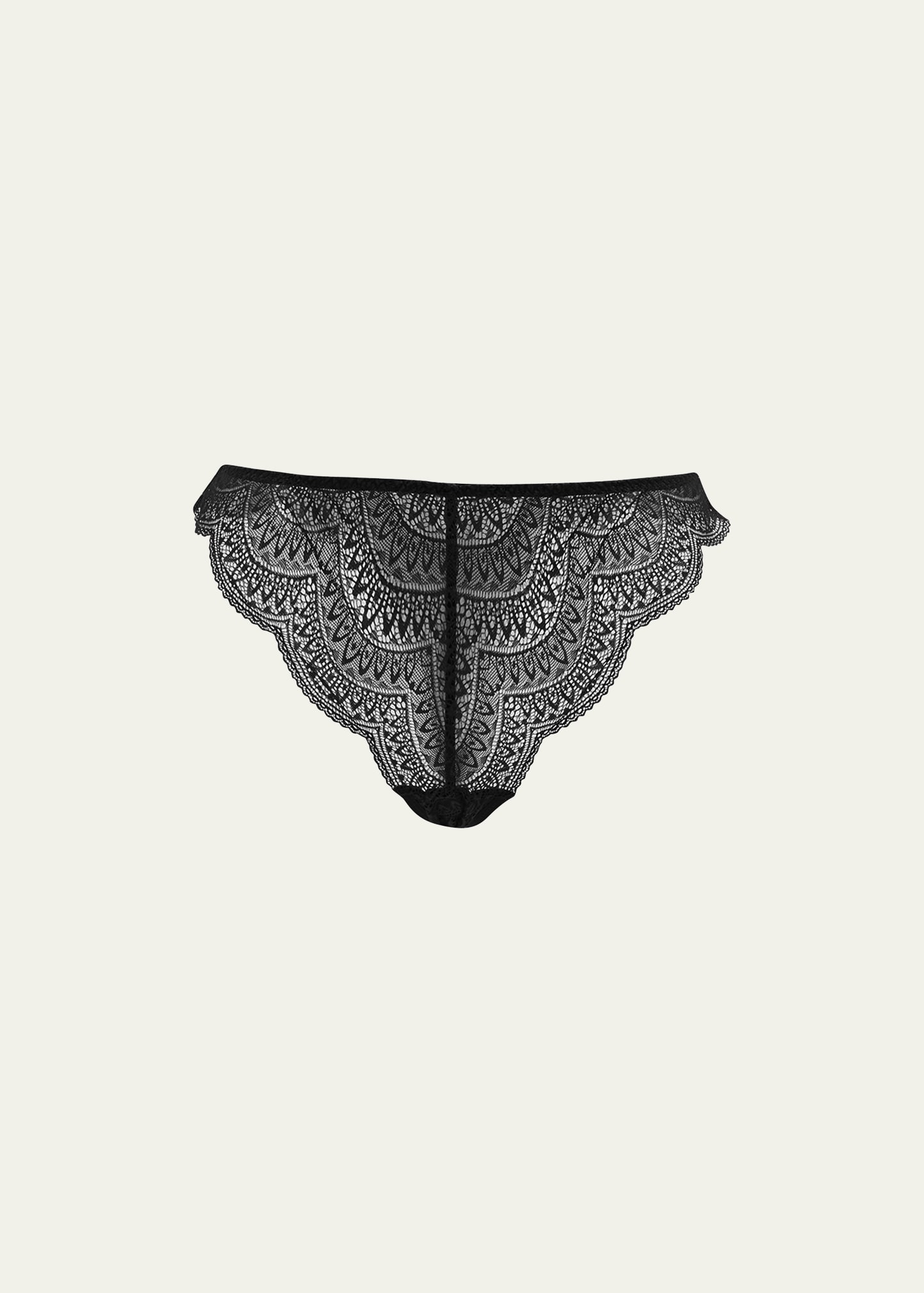 Simone Perele Karma Mid-rise Stretch-lace Briefs In Black