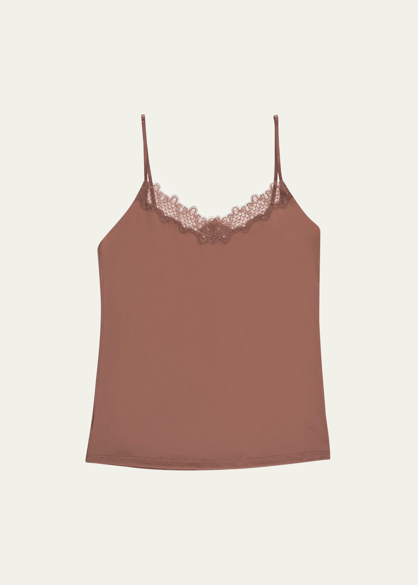 Uwila Warrior Happy Seams Lace-trim Camisole In Toffee
