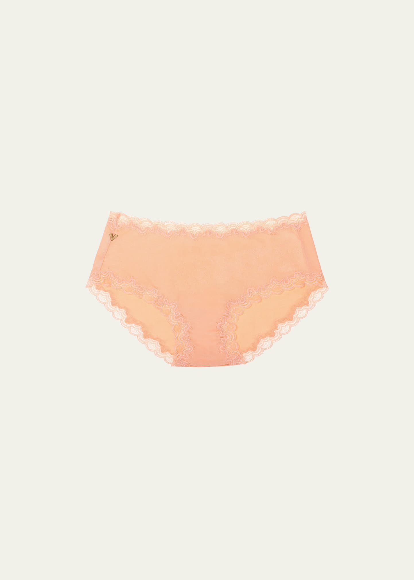 Uwila Warrior Days Of The Week Silk Briefs In Papaya Punch