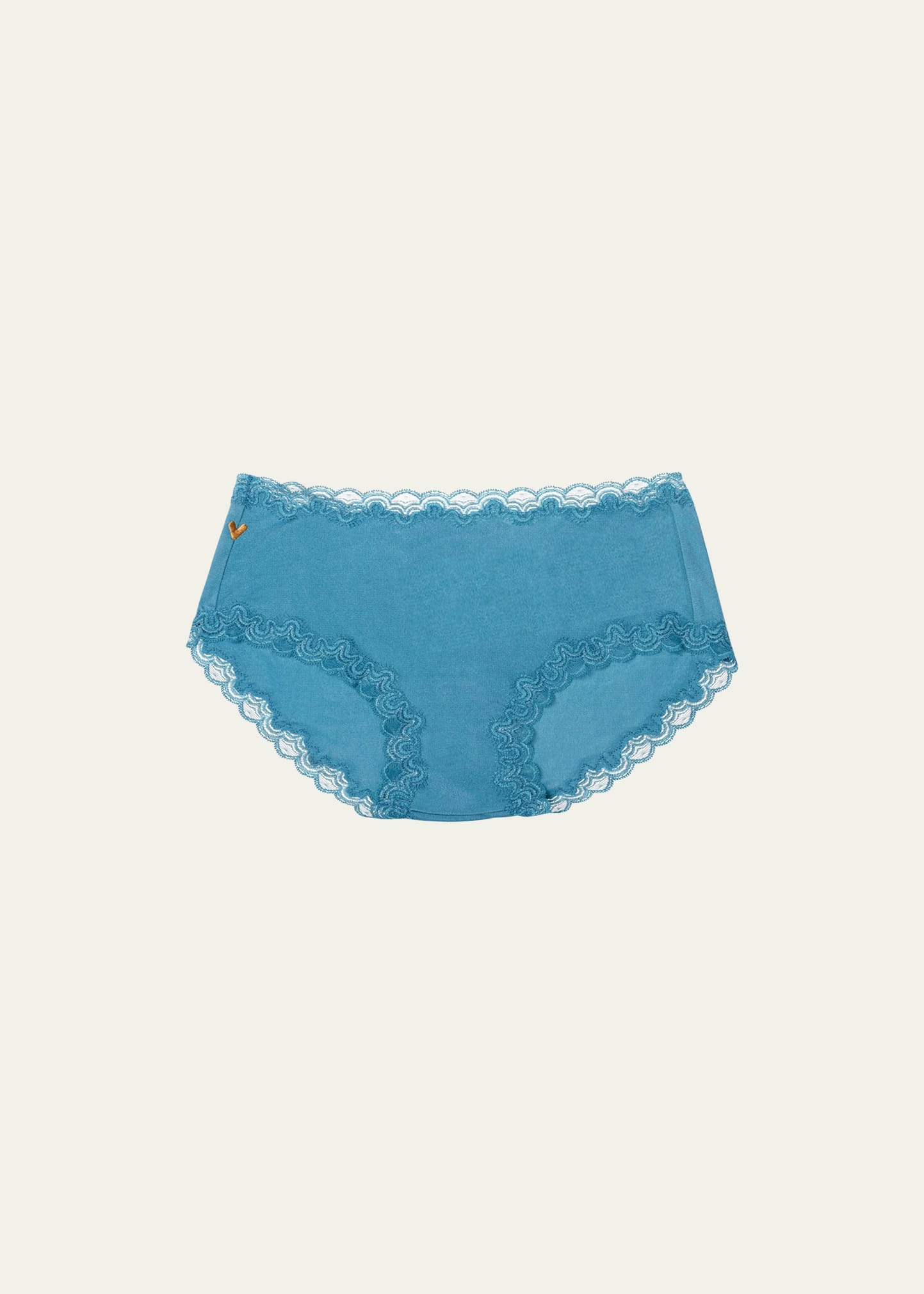 Soft Silk Lace-Trim Briefs