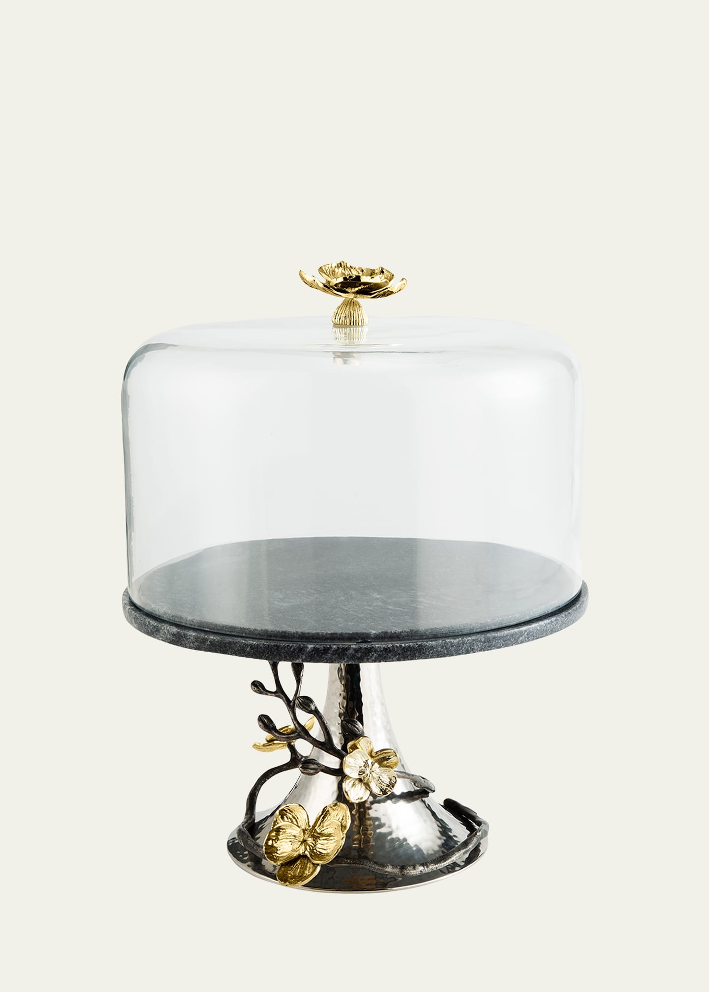 Michael Aram Gold Orchid Cake Stand with Dome