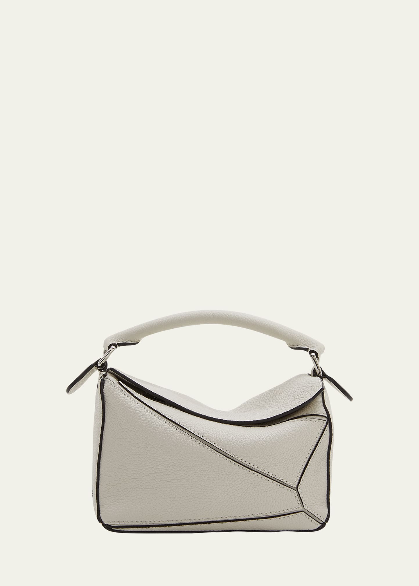 Loewe Puzzle Mini Crossbody Bag In Soft White