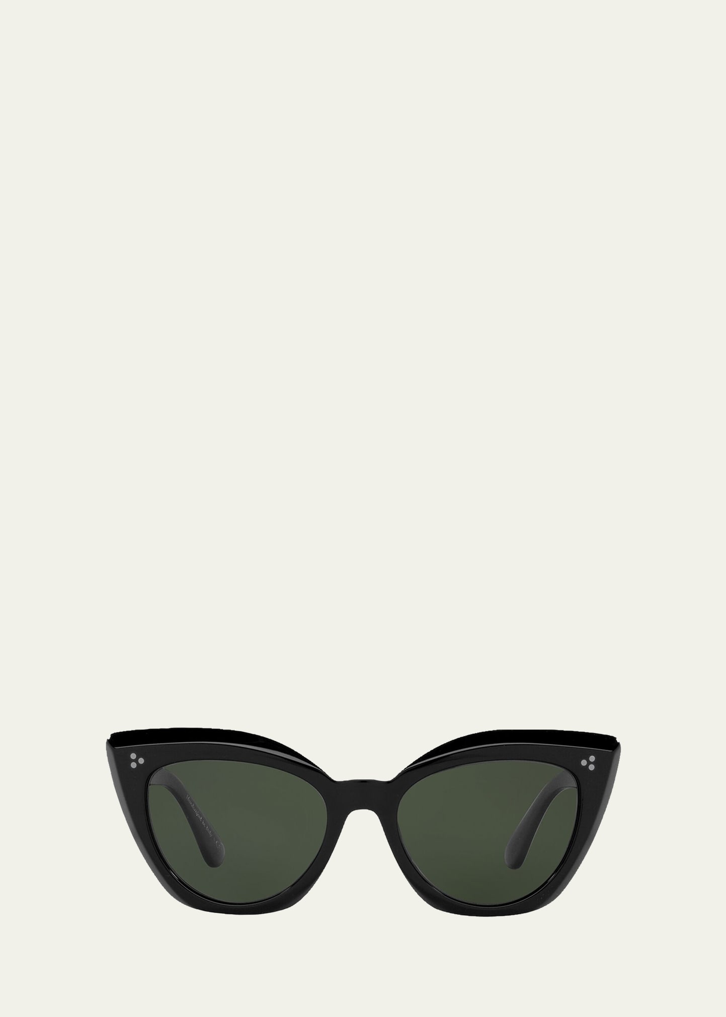 Oliver Peoples Laiya Dramatic Acetate Cat-eye Sunglasses In Black
