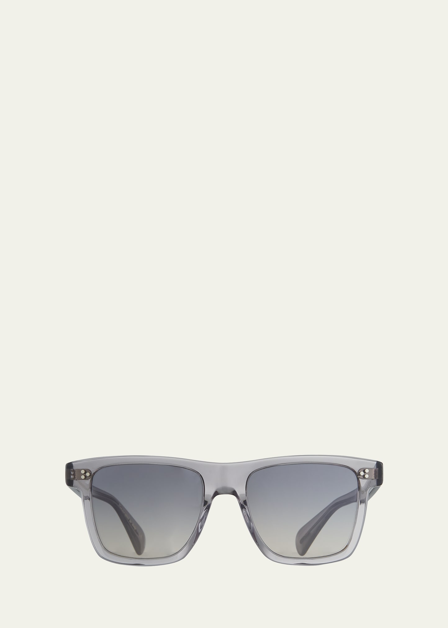 Shop Oliver Peoples Men's Casian Gradient-lens Rectangle Sunglasses In Grey