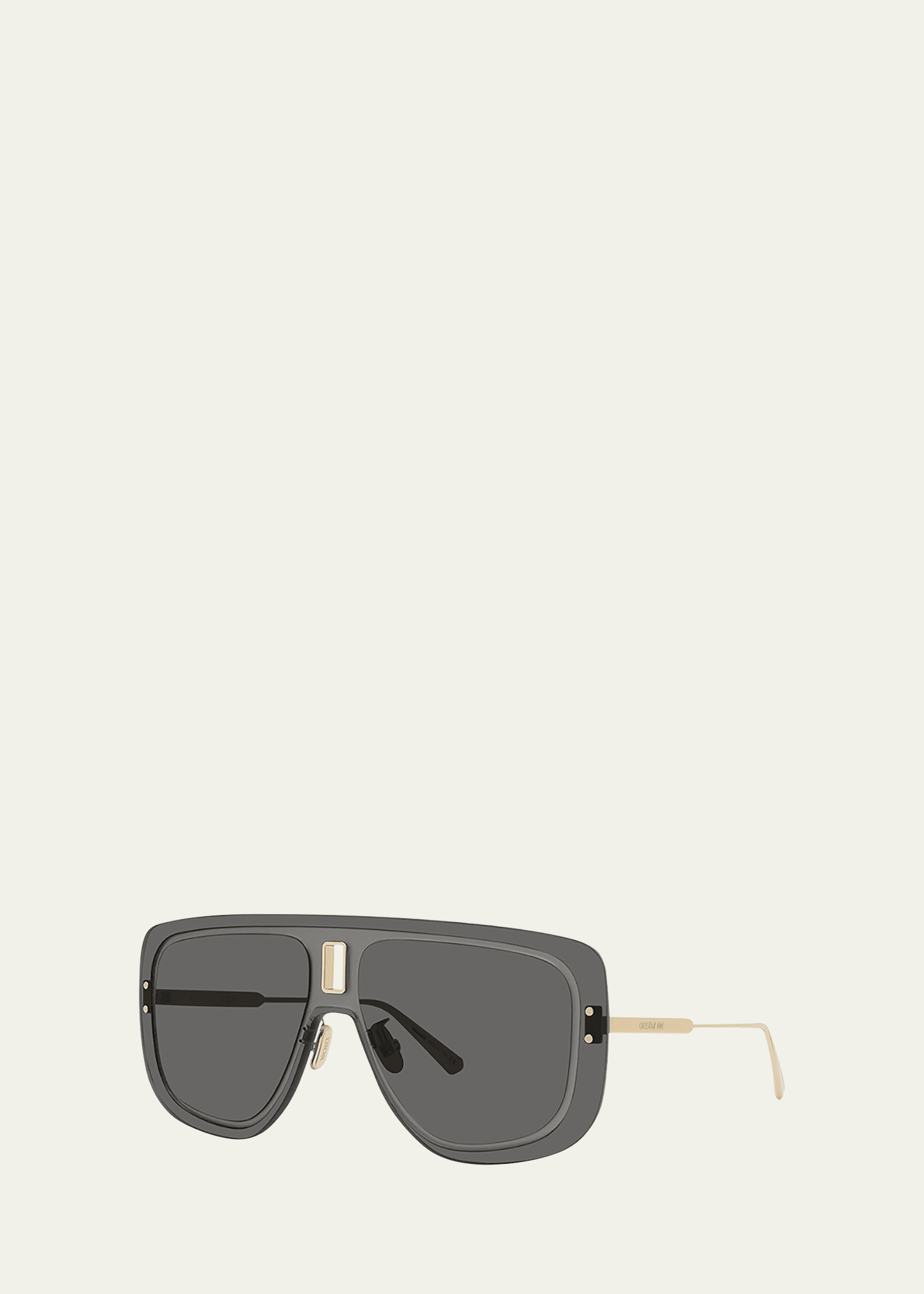 Dior Rimless Metal Shield Sunglasses