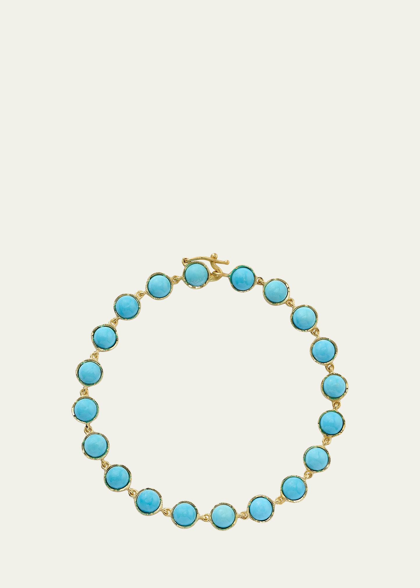 Irene Neuwirth Classic 18-karat Gold Turquoise Bracelet In Yg