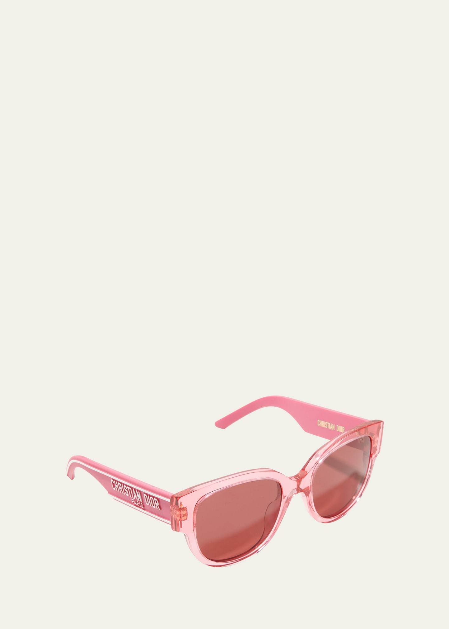 Dior Book Tote Logo Acetate Butterfly Sunglasses In Pink
