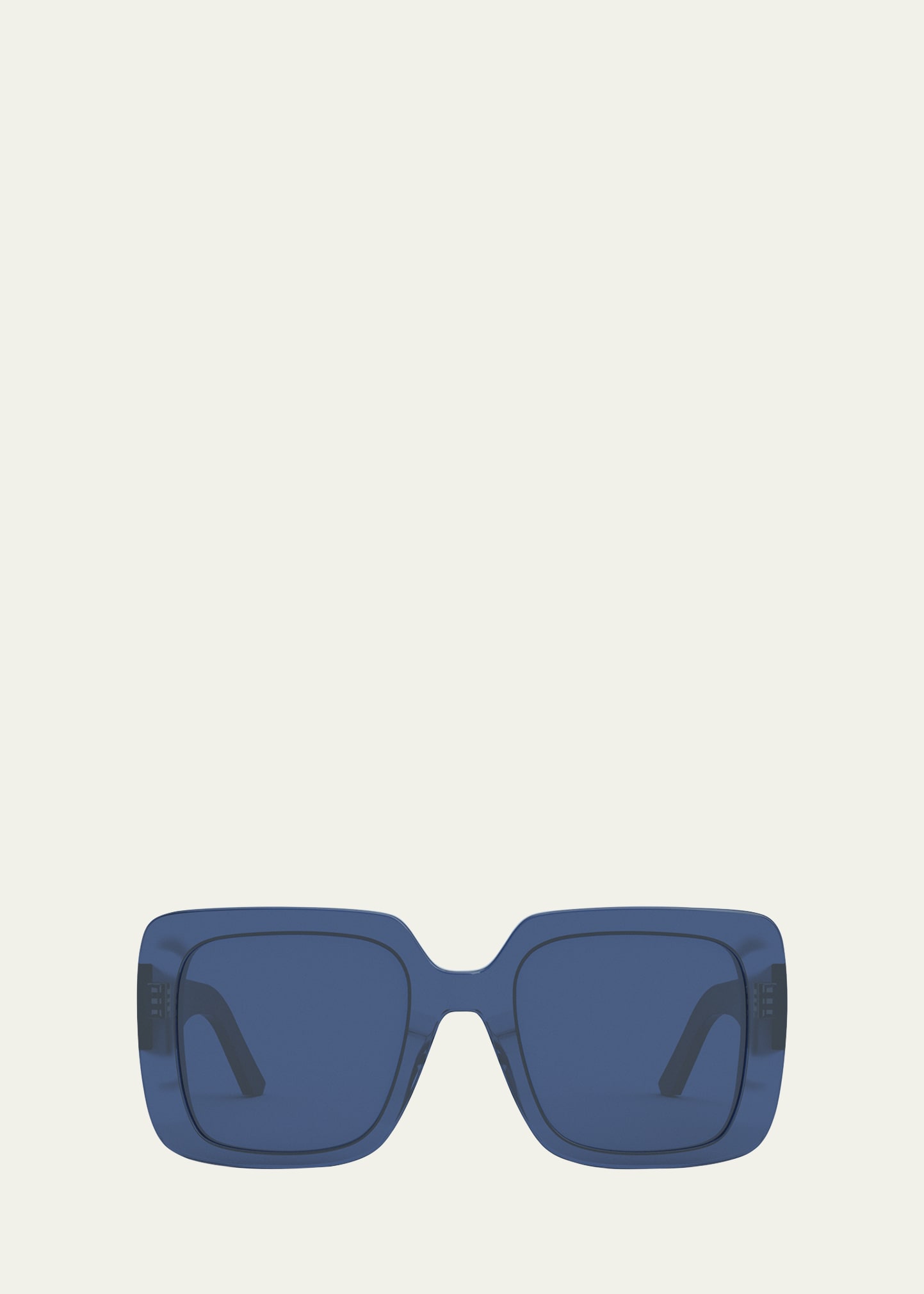 Shop Dior Wil S3u Sunglasses In Shiny Blue / Blue