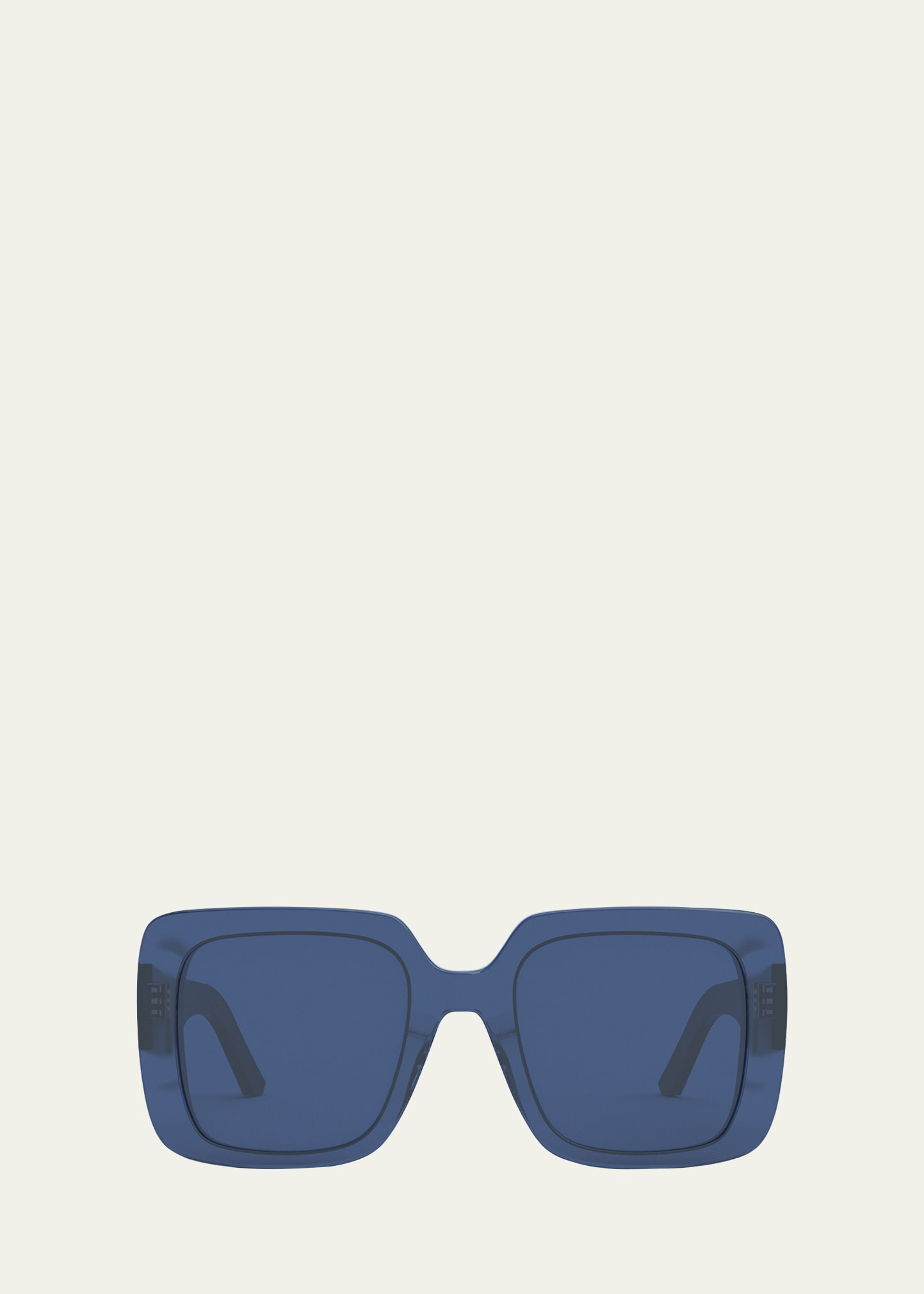 Dior Wil 55mm Square Sunglasses In Shiny Blue / Blue