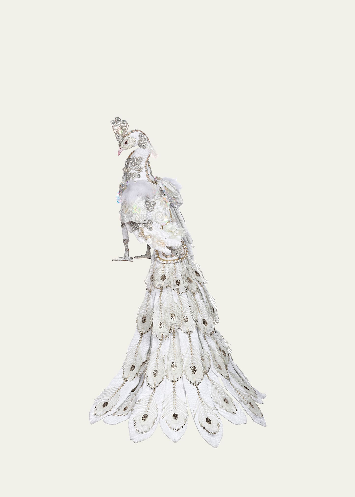 Decorative White Peacock